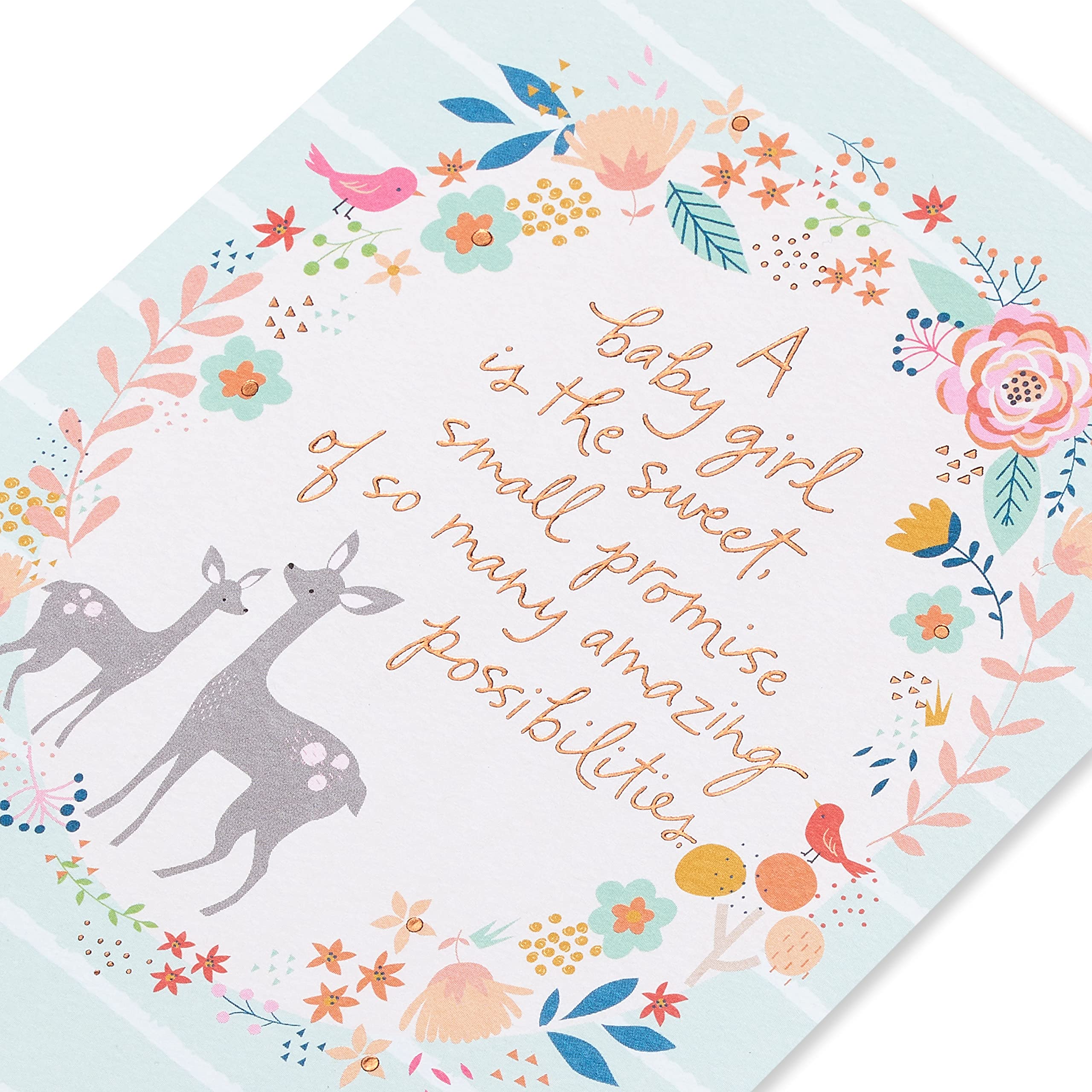 American Greetings Baby Girl Card (Lifetime of Love) - Image 5