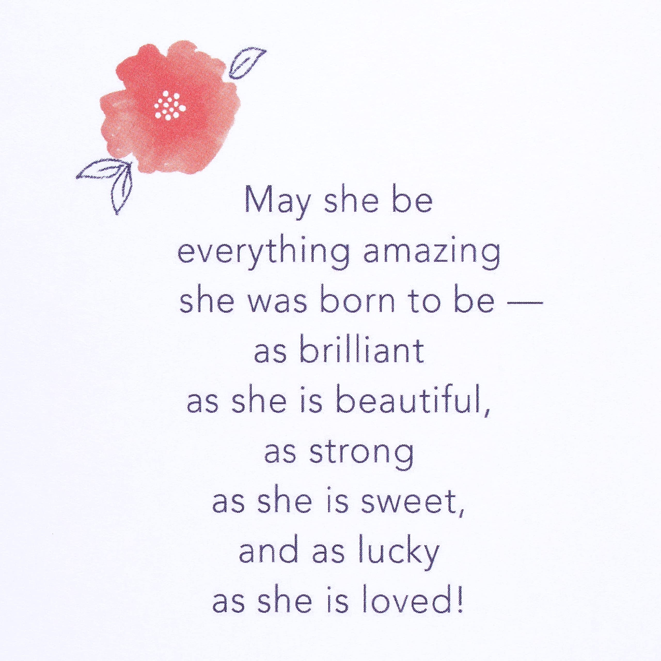 American Greetings Baby Girl Card (She Is Loved) - Image 3