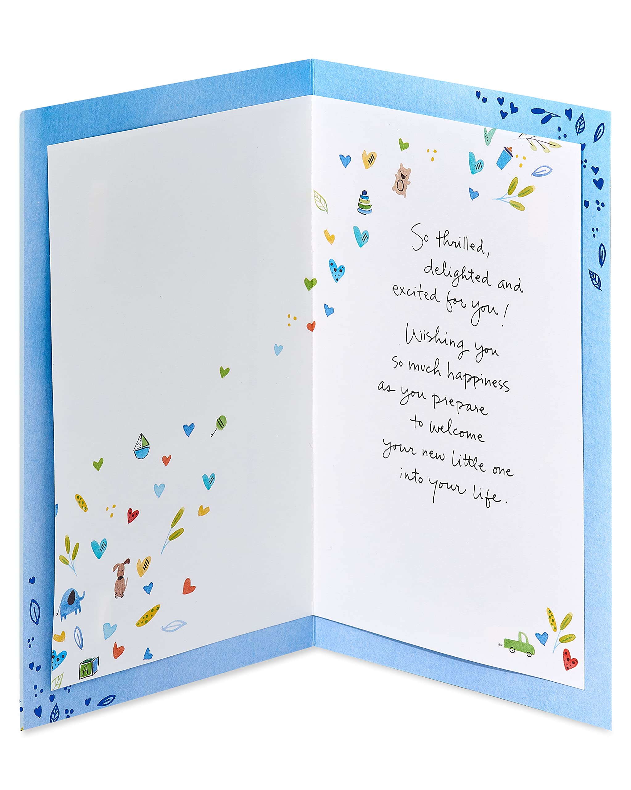 American Greetings Baby Shower Card for Boy (New Little One) - Image 2