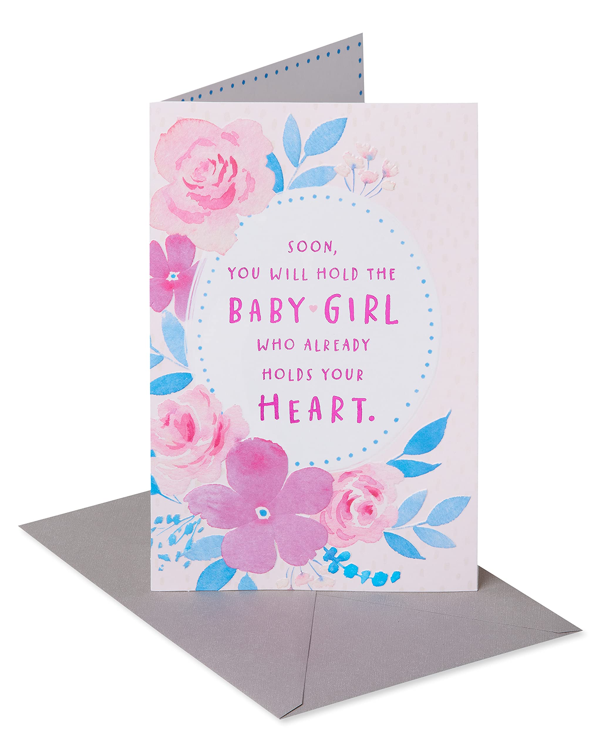 American Greetings Baby Shower Card for Girl (Count Down the Days)