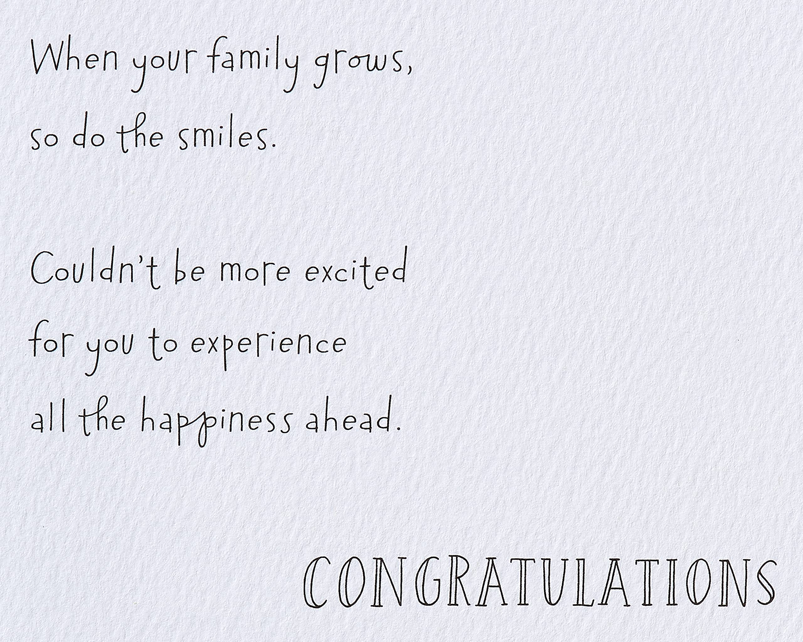 American Greetings Baby Shower Card (Smiles Grow) - Image 3