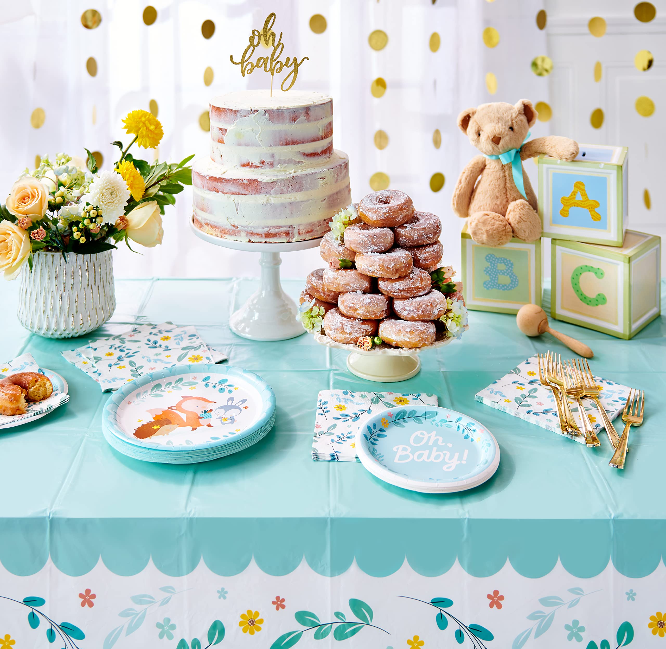 American Greetings Baby Shower Party Supplies, Dessert Plates (36-Count) - Image 4