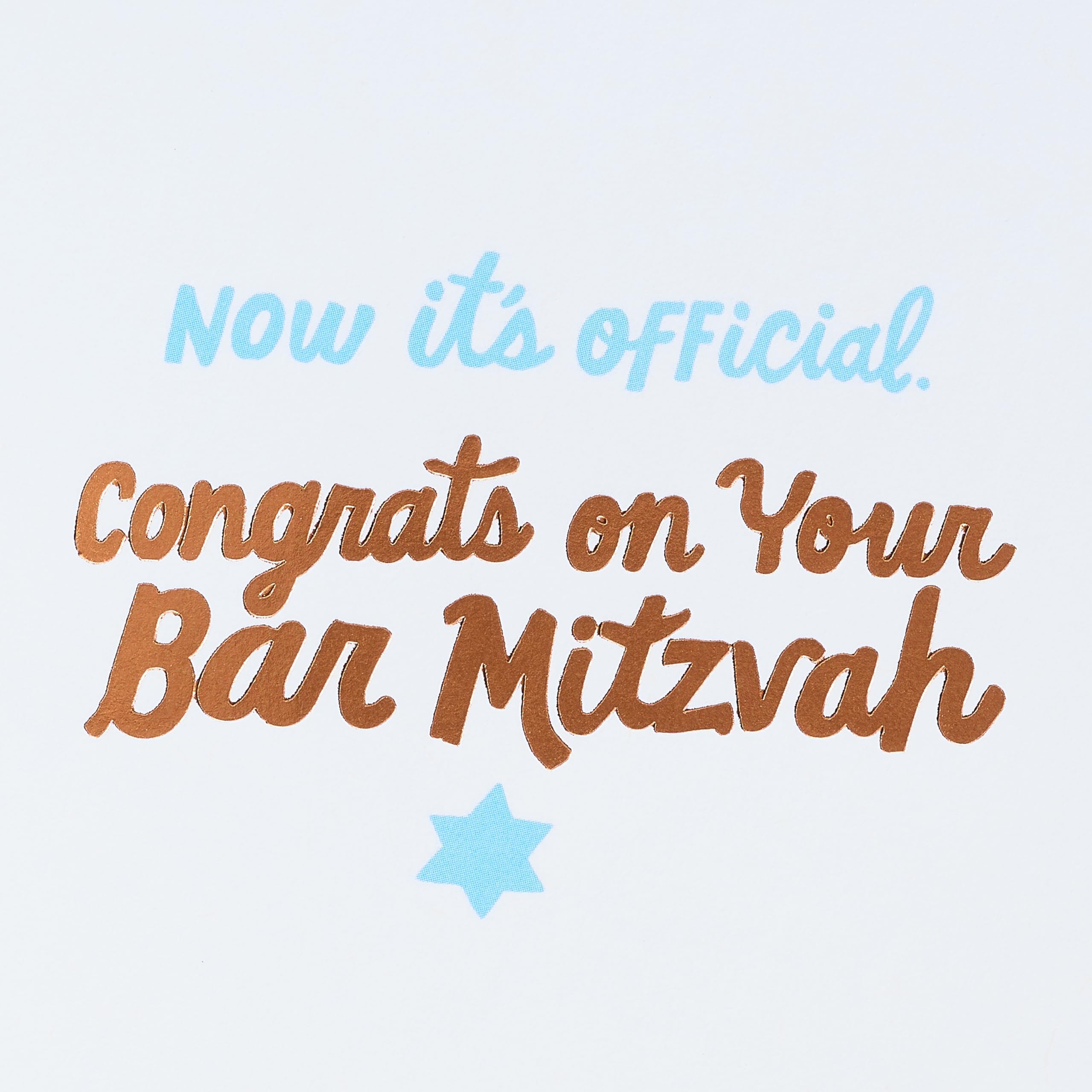 American Greetings Bar Mitzvah Card (It's Official) - Image 3