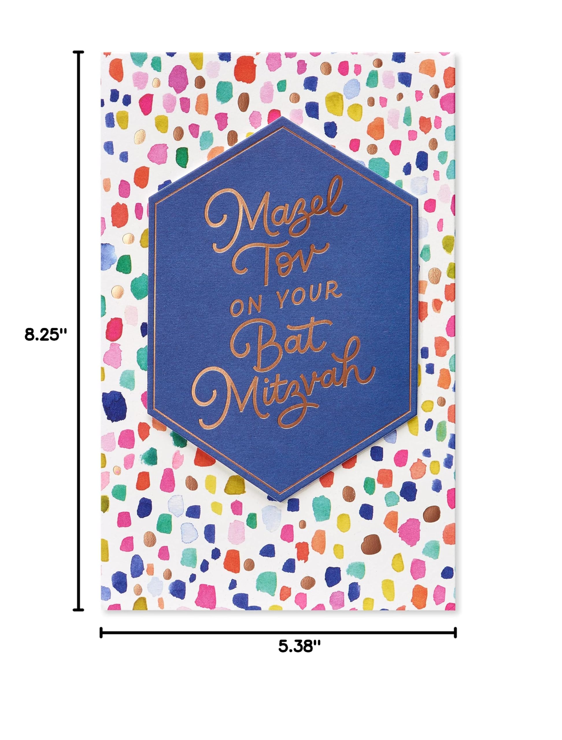 American Greetings Bat Mitzvah Card (Heartfelt Mazel Tov) - Image 7