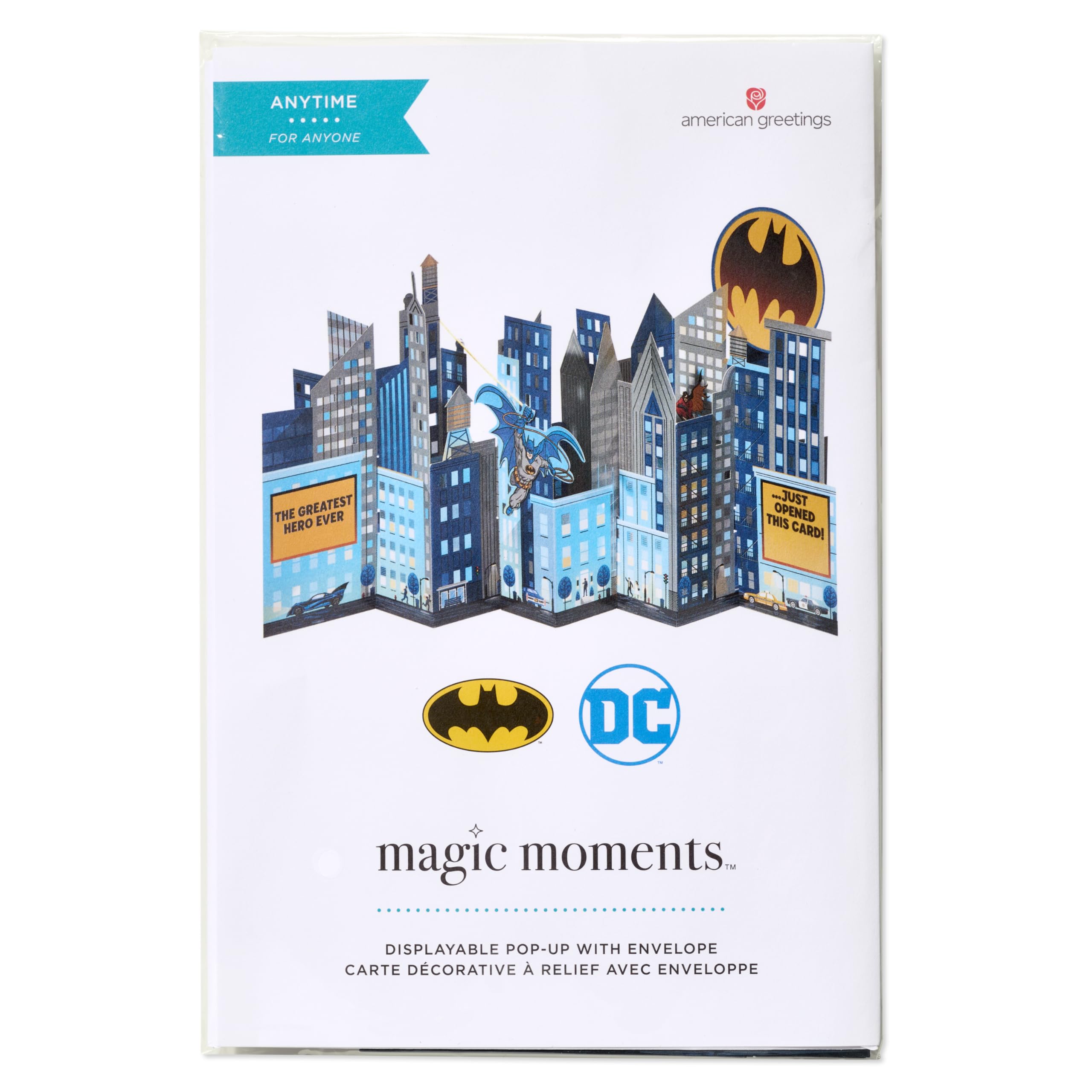 American Greetings Batman Displayable Pop Up Thinking of You Card with Envelope (Just Opened This Card) - Image 8