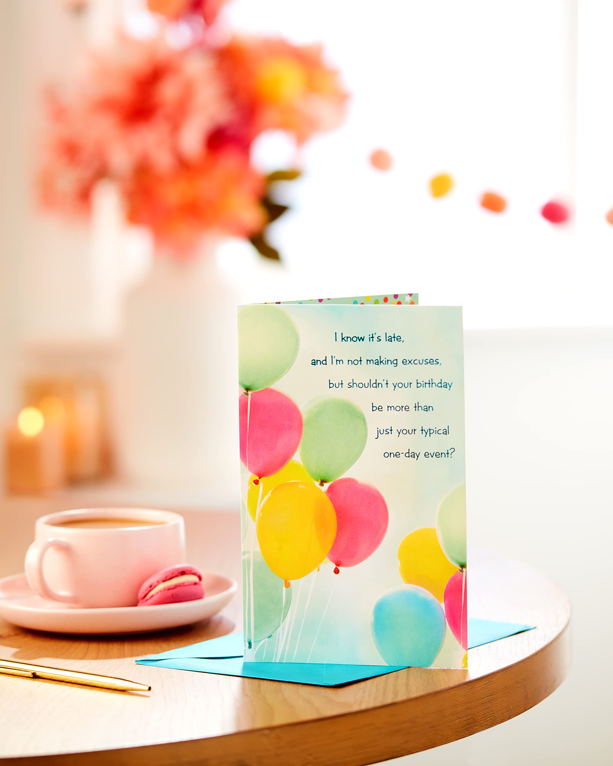 American Greetings Belated Birthday Card (I Know It's Late) - Image 6