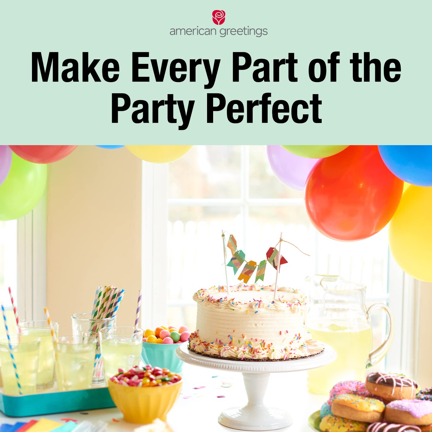 American Greetings Dinosaur Birthday Party Supplies, Banner Kit (7-Pieces) - Image 4