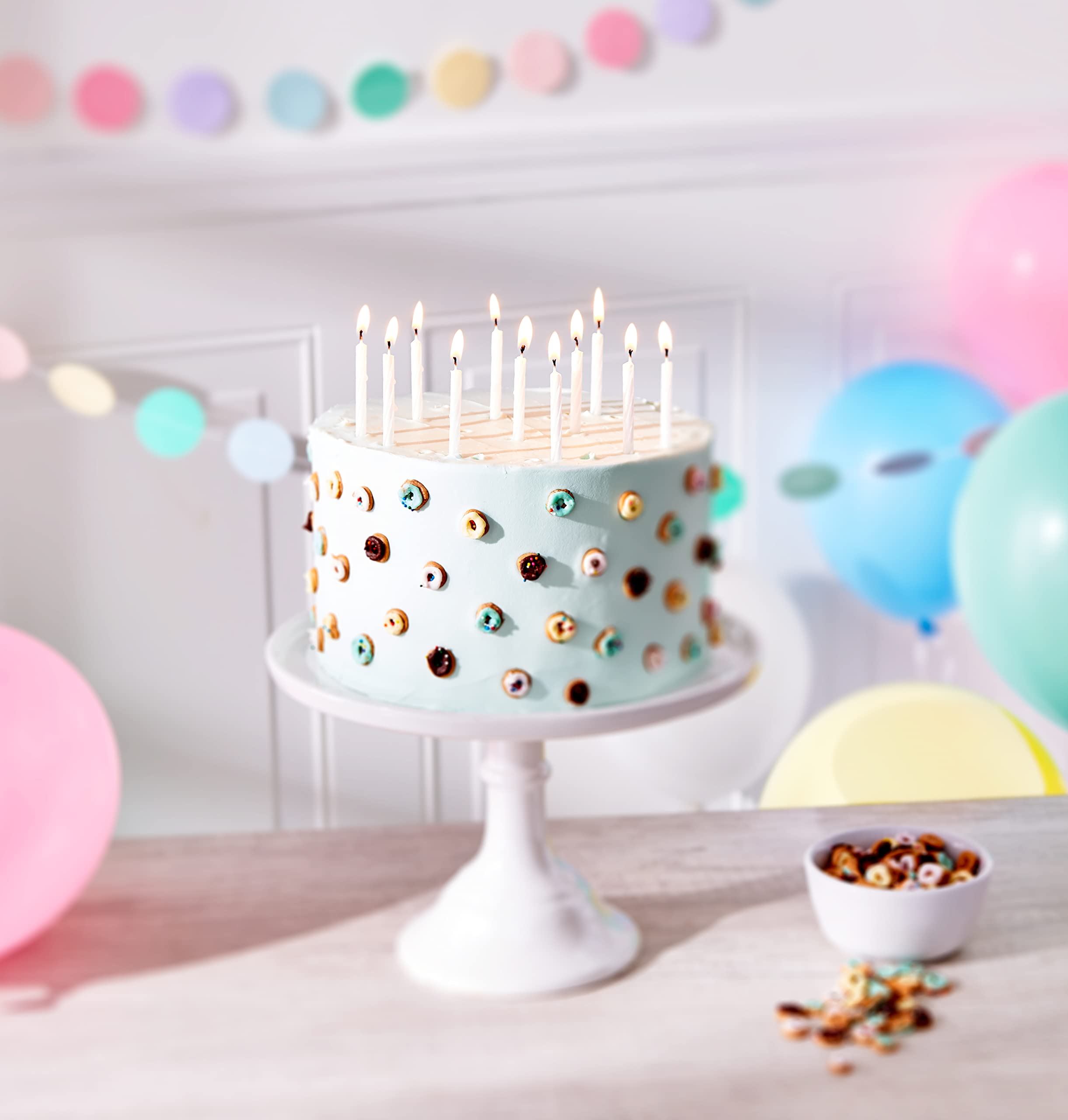 American Greetings Birthday Candles, Small White Spiral (48-Count) - Image 3