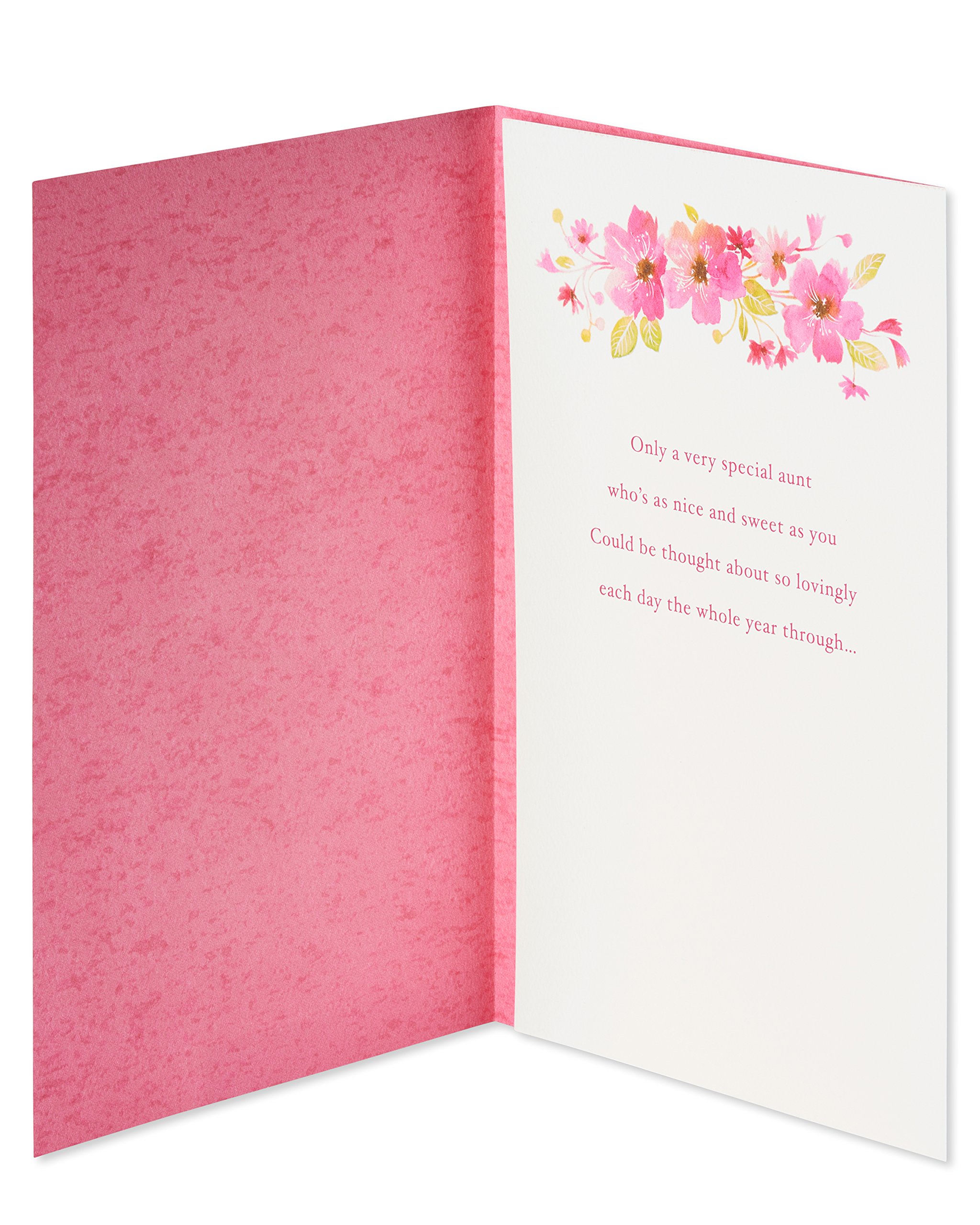 American Greetings Birthday Card for Aunt (Floral) - Image 2