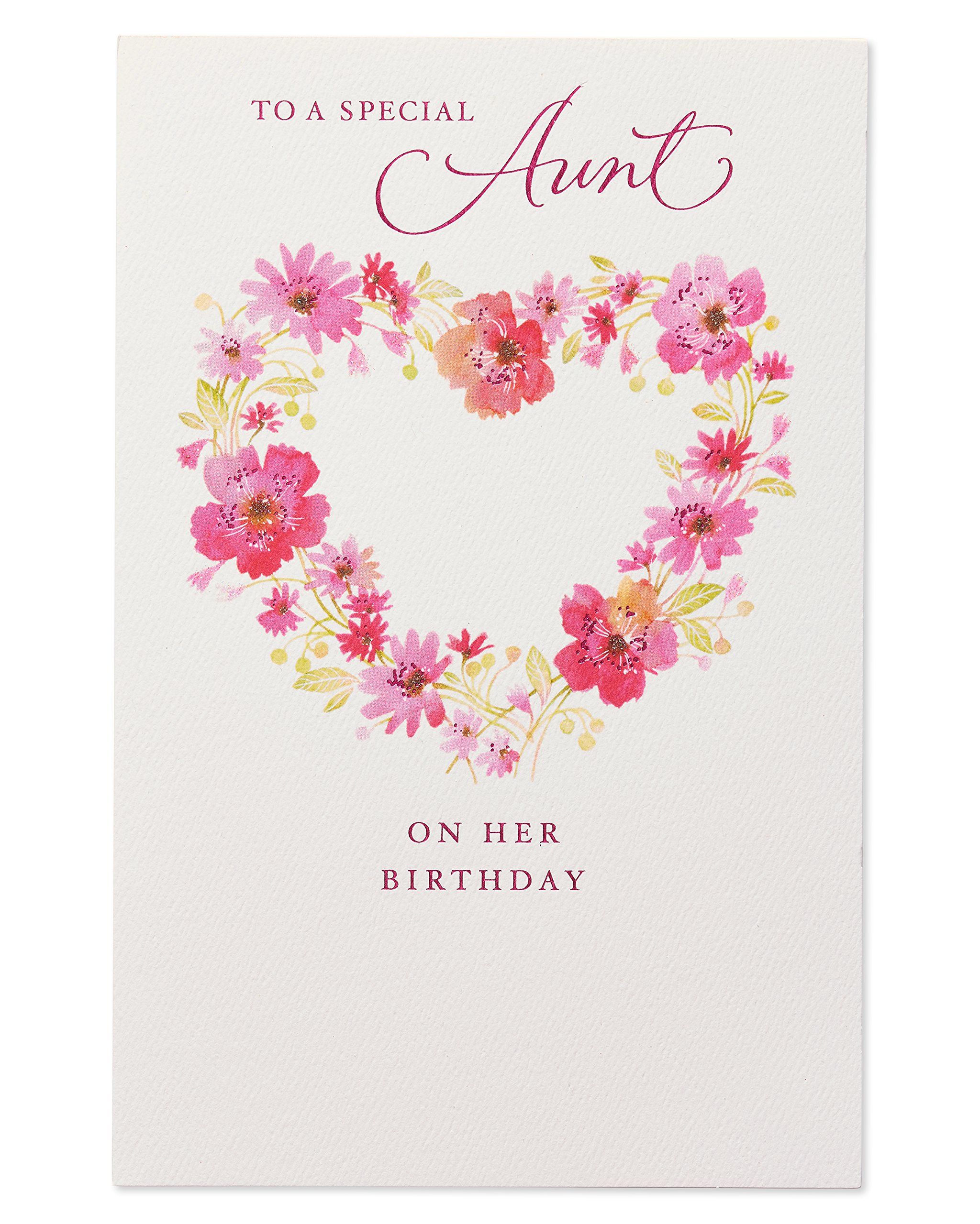 American Greetings Birthday Card for Aunt (Floral) - Image 4