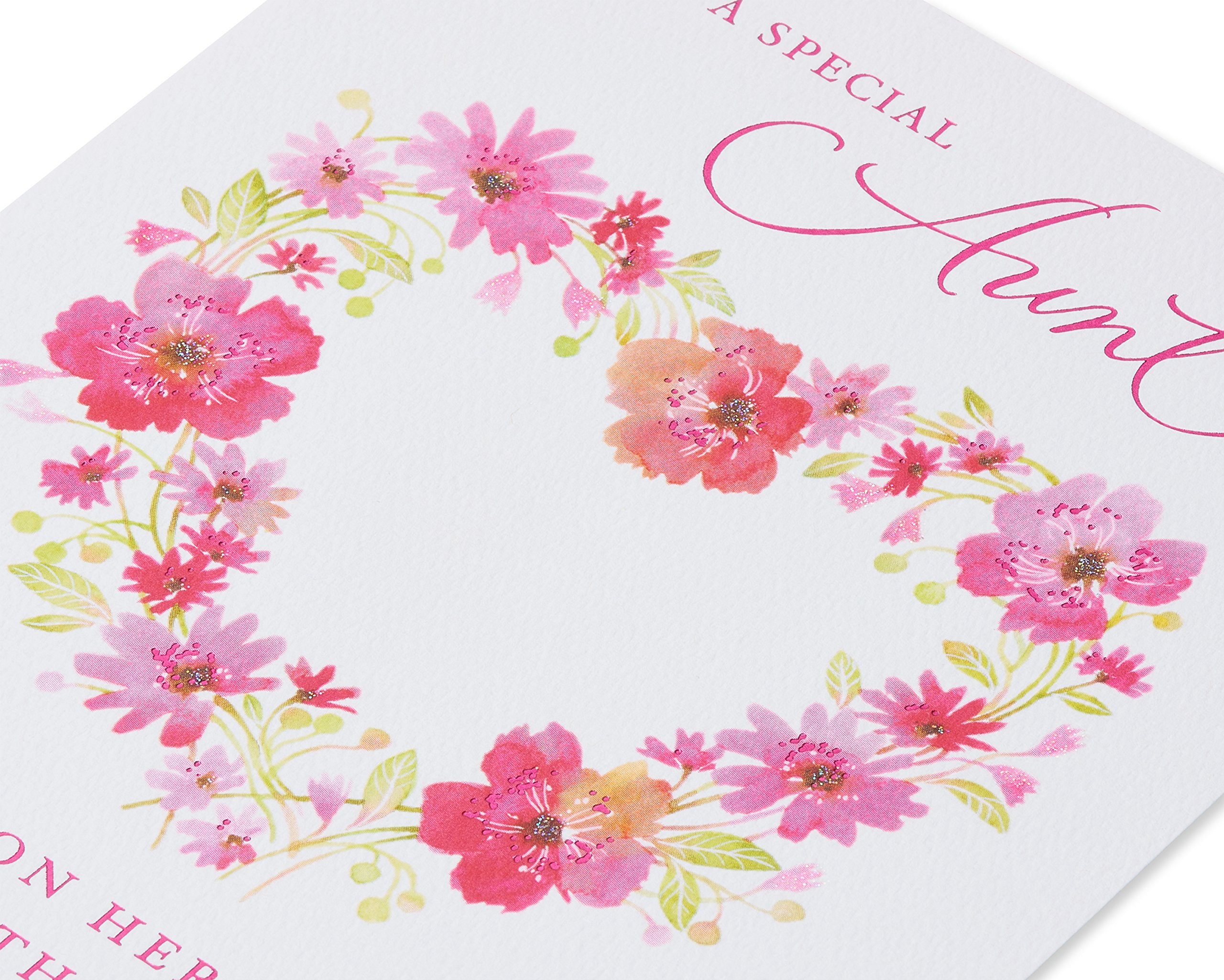 American Greetings Birthday Card for Aunt (Floral) - Image 5
