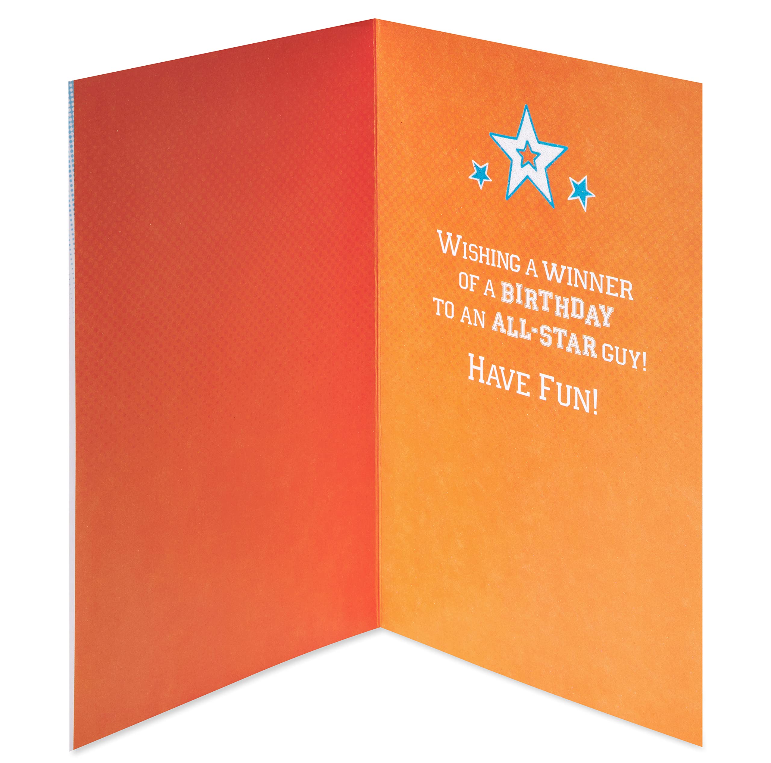 American Greetings Birthday Card for Boy (All-Star Guy) - Image 2