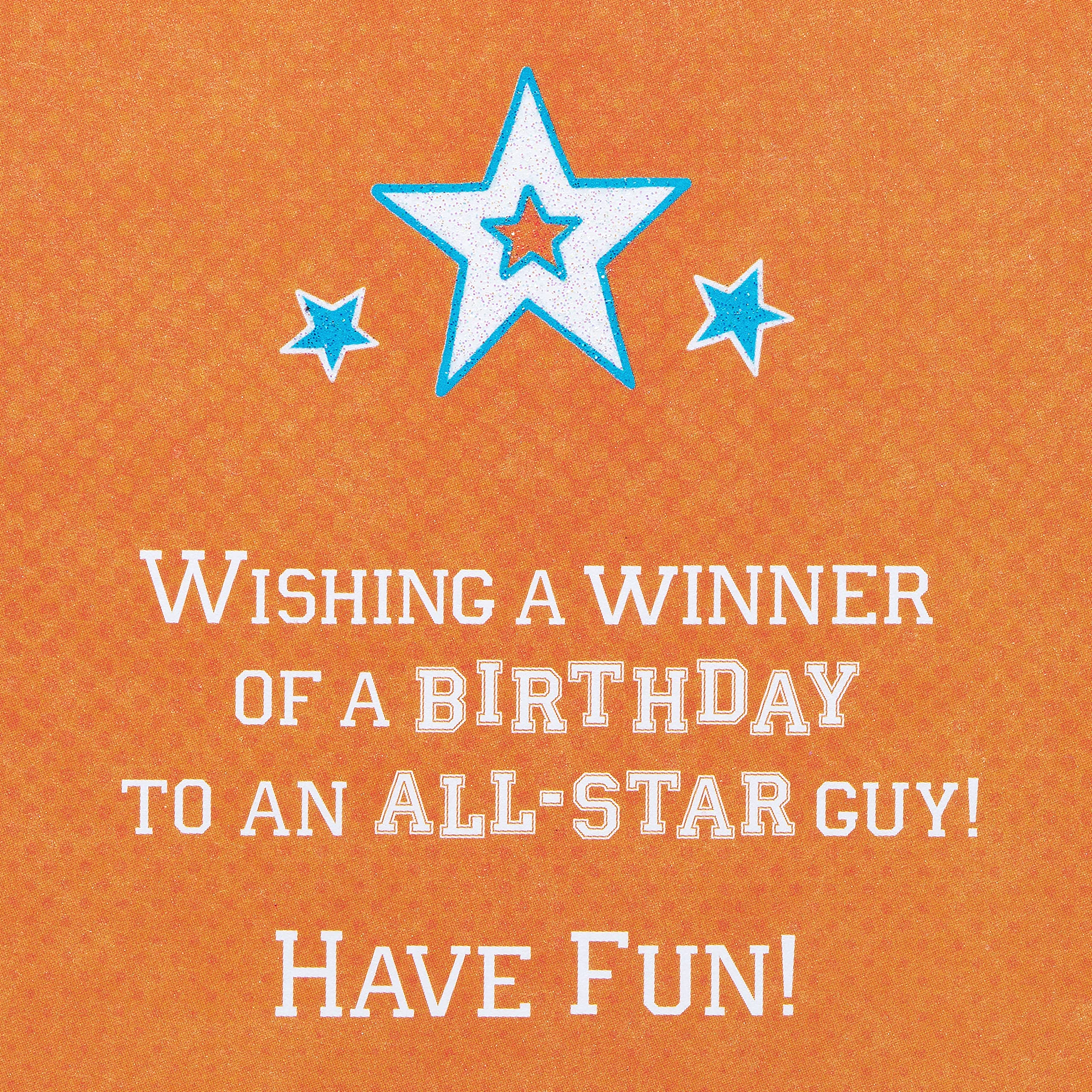 American Greetings Birthday Card for Boy (All-Star Guy) - Image 3