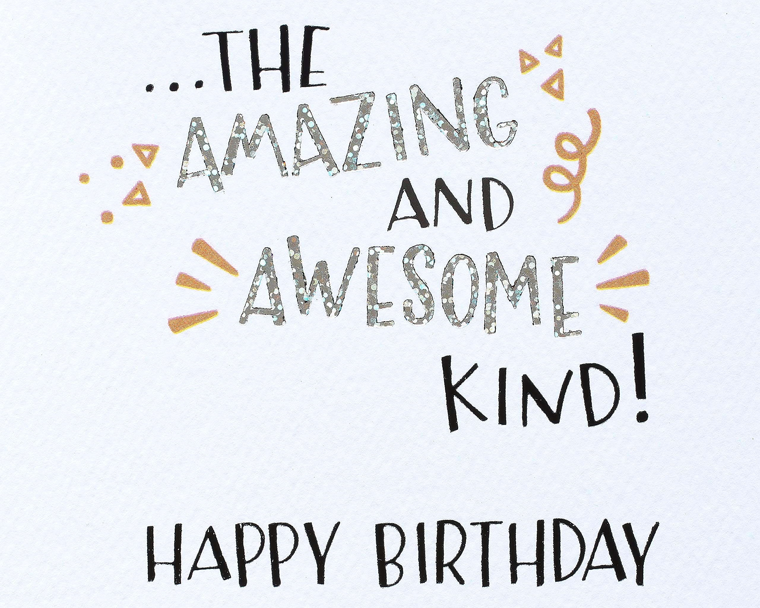 American Greetings Birthday Card for Boy (Giraffe with Party Hat) - Image 3