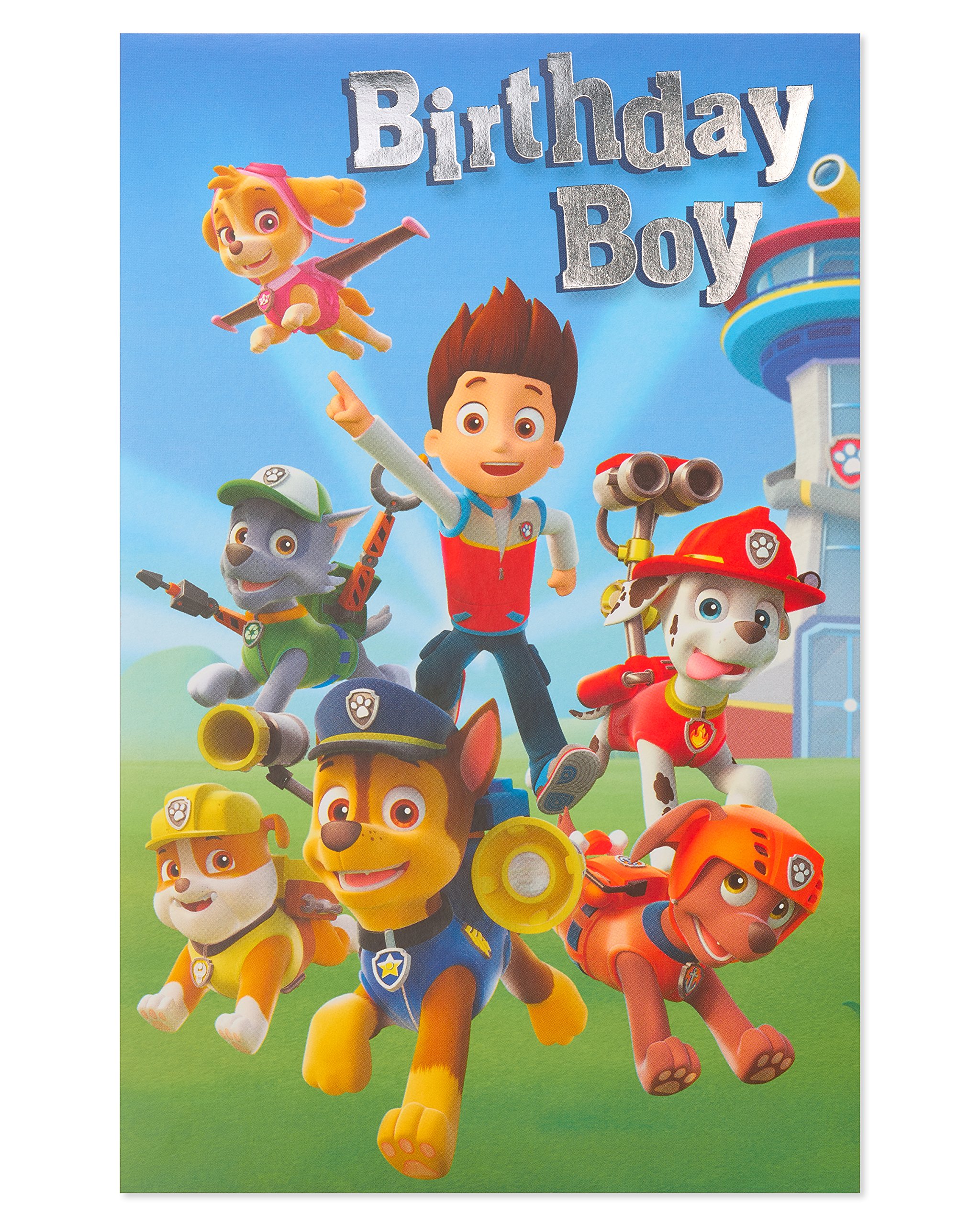 American Greetings Birthday Card for Boy (Paw Patrol) - Image 3