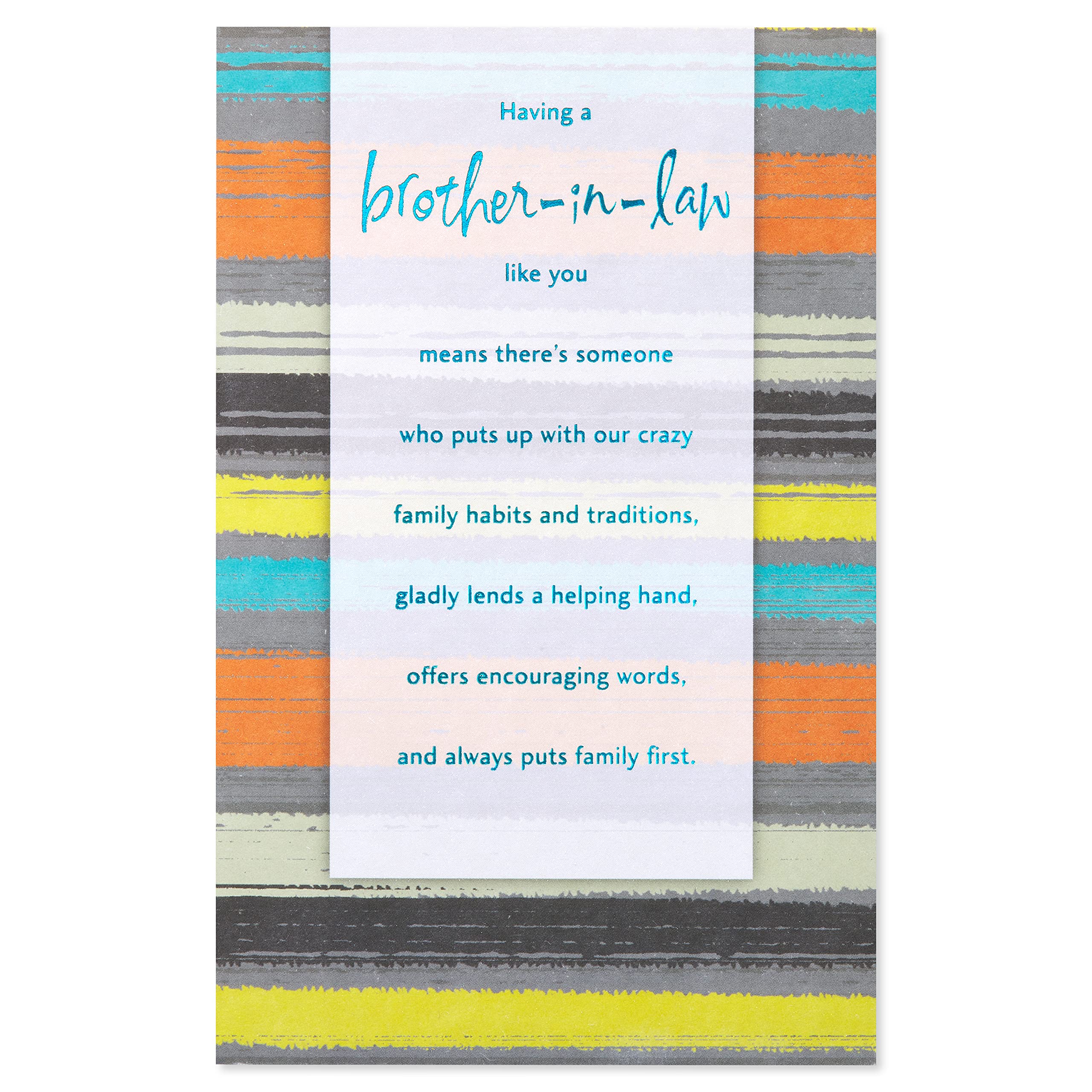 American Greetings Birthday Card for Brother-In-Law (Feeling Proud) - Image 4