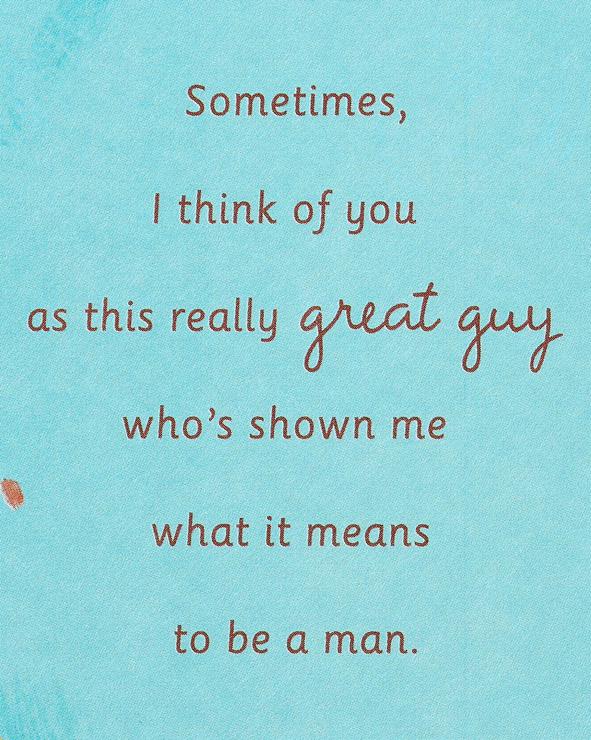 American Greetings Birthday Card for Dad from Son (Fishing Boat) - Image 3