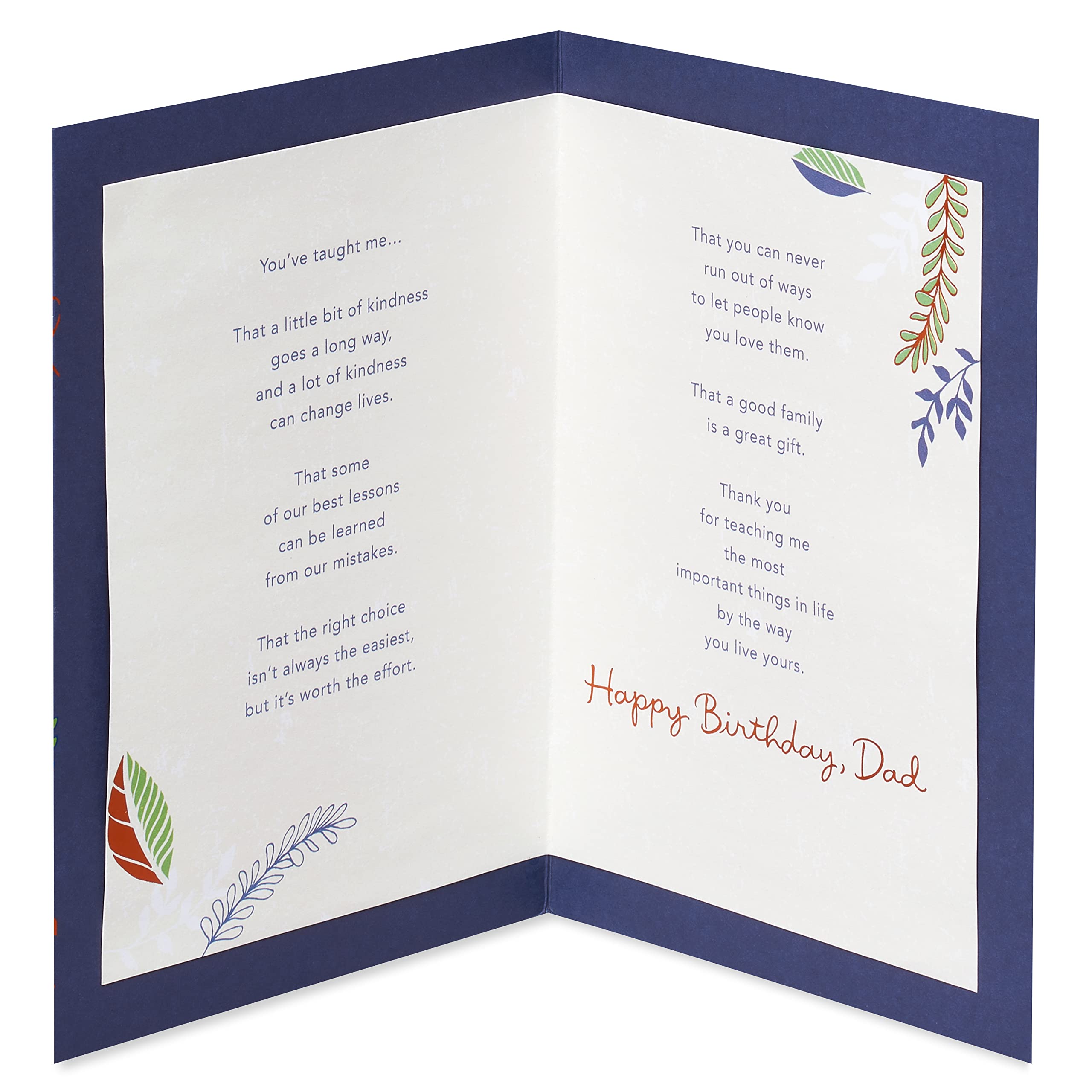 American Greetings Birthday Card for Dad (You've Taught Me) - Image 2