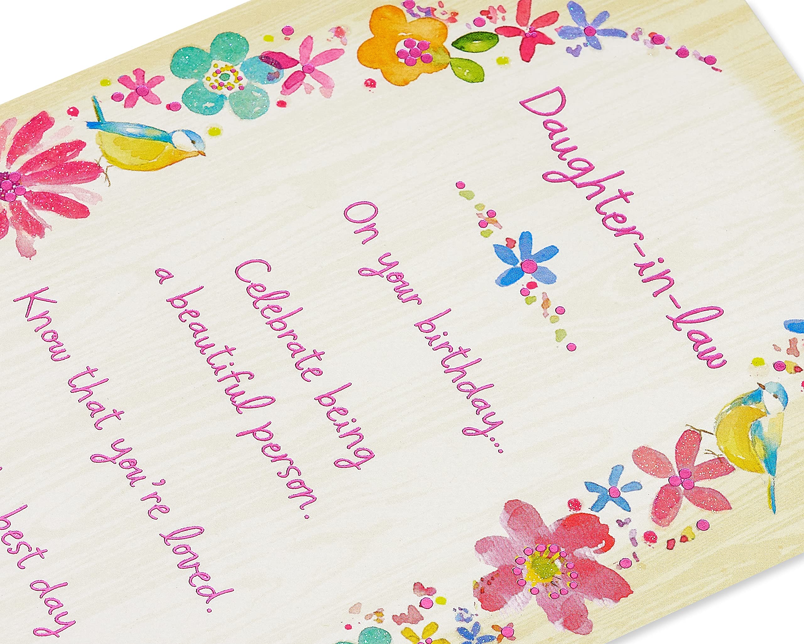American Greetings Birthday Card for Daughter-In-Law (Beautiful Person) - Image 5