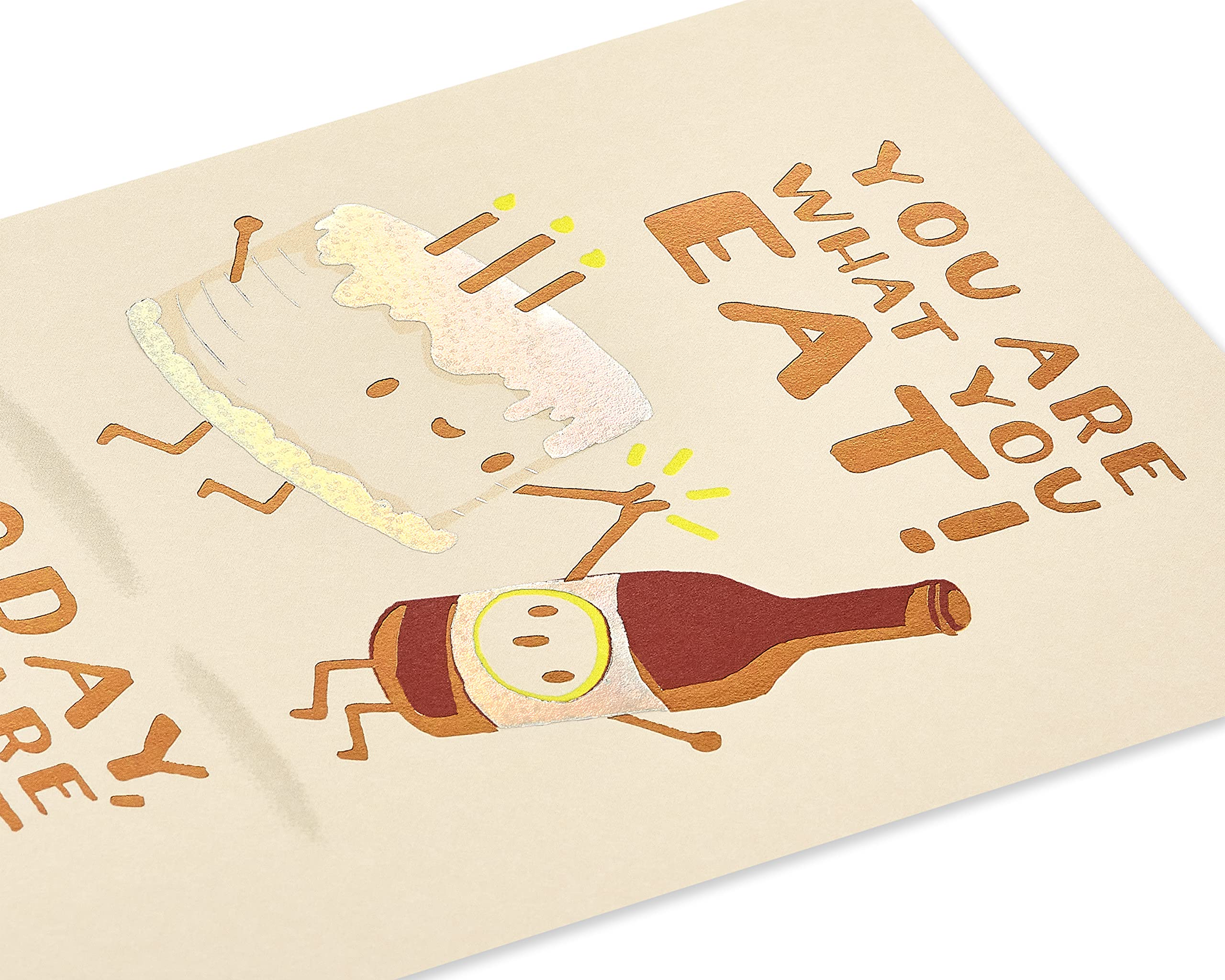 American Greetings Birthday Card for Friend (Cake and Beer) - Image 5