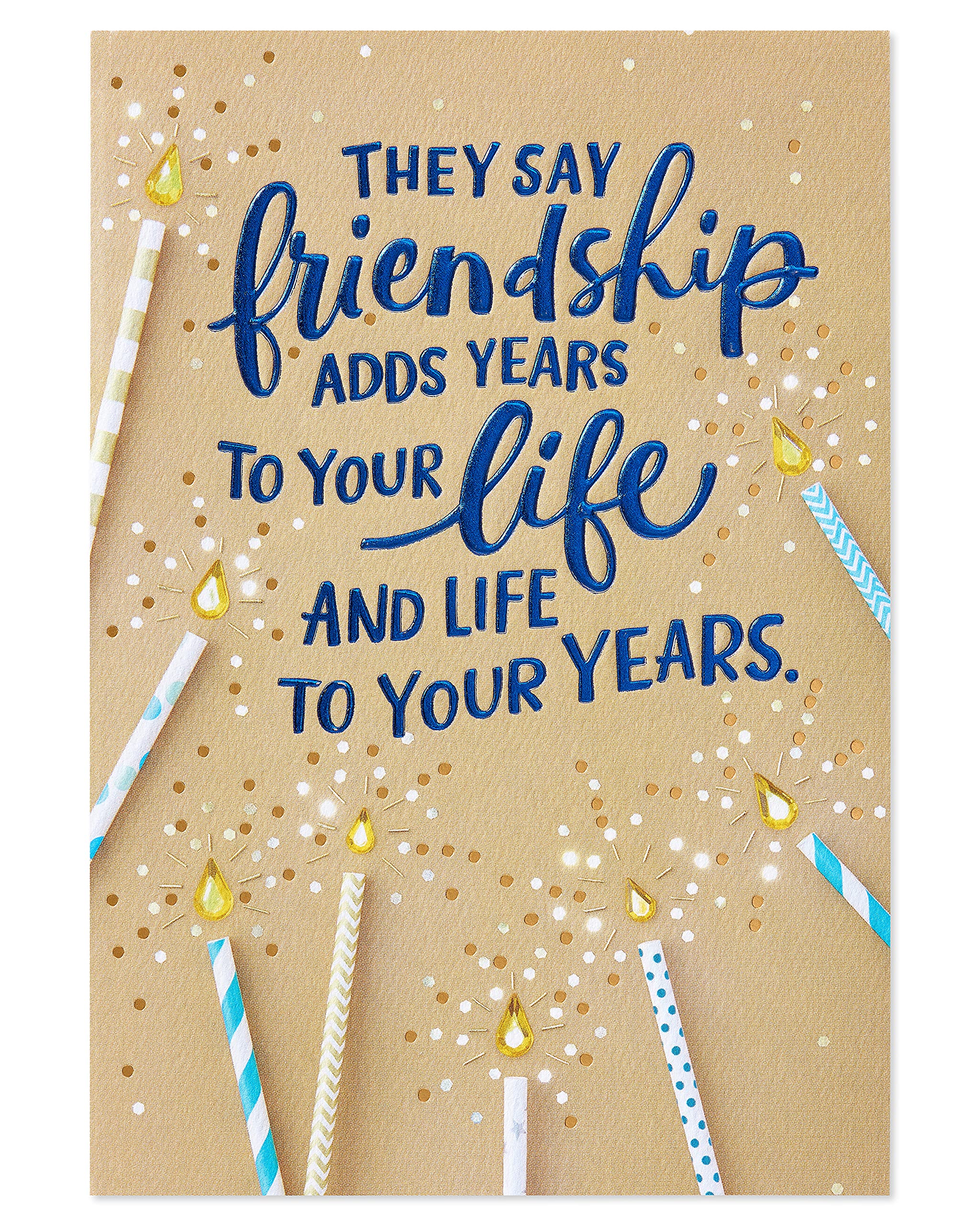 American Greetings Birthday Card for Friend (Live Forever) - Image 4