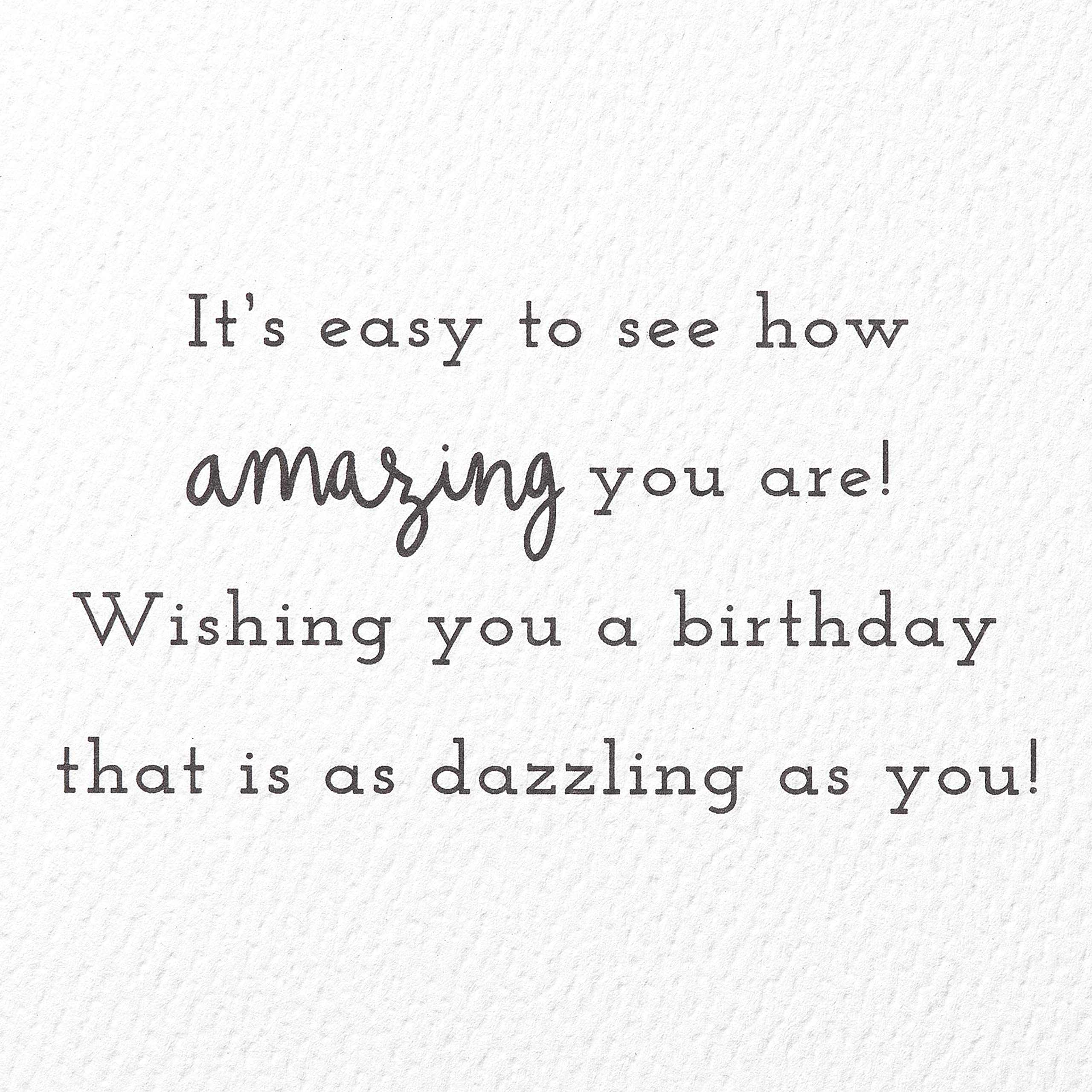 American Greetings Birthday Card for Her (As Dazzling As You) - Image 3