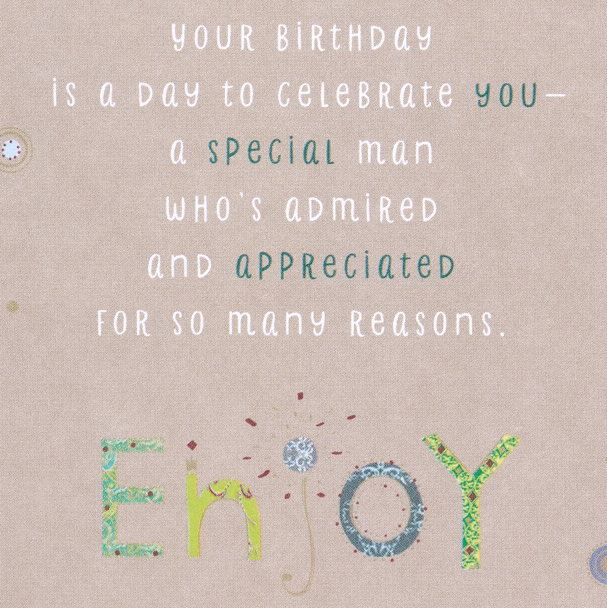 American Greetings Birthday Card for Him (Admired and Appreciated) - Image 3