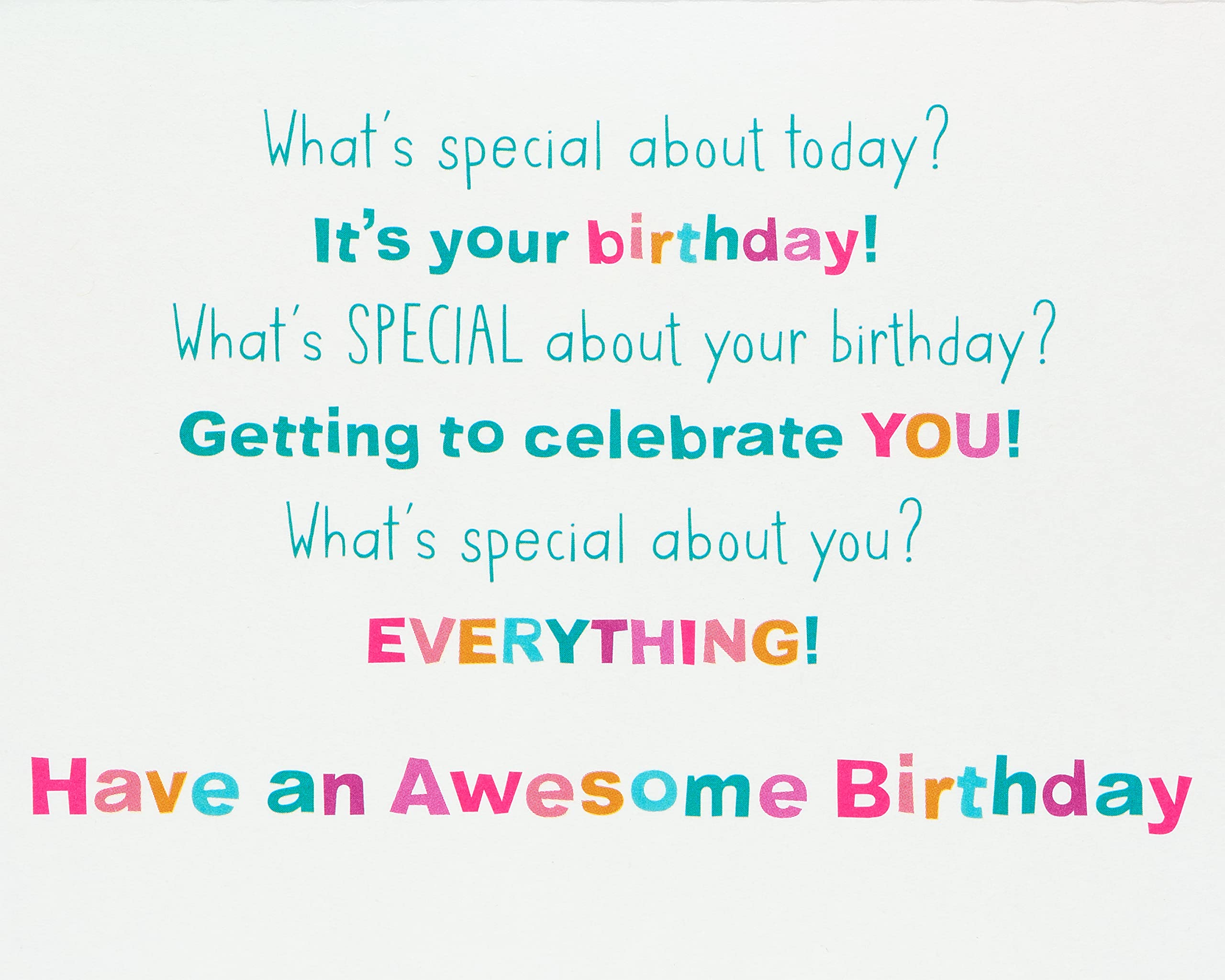 American Greetings Birthday Card for Kids (What's Special) - Image 3