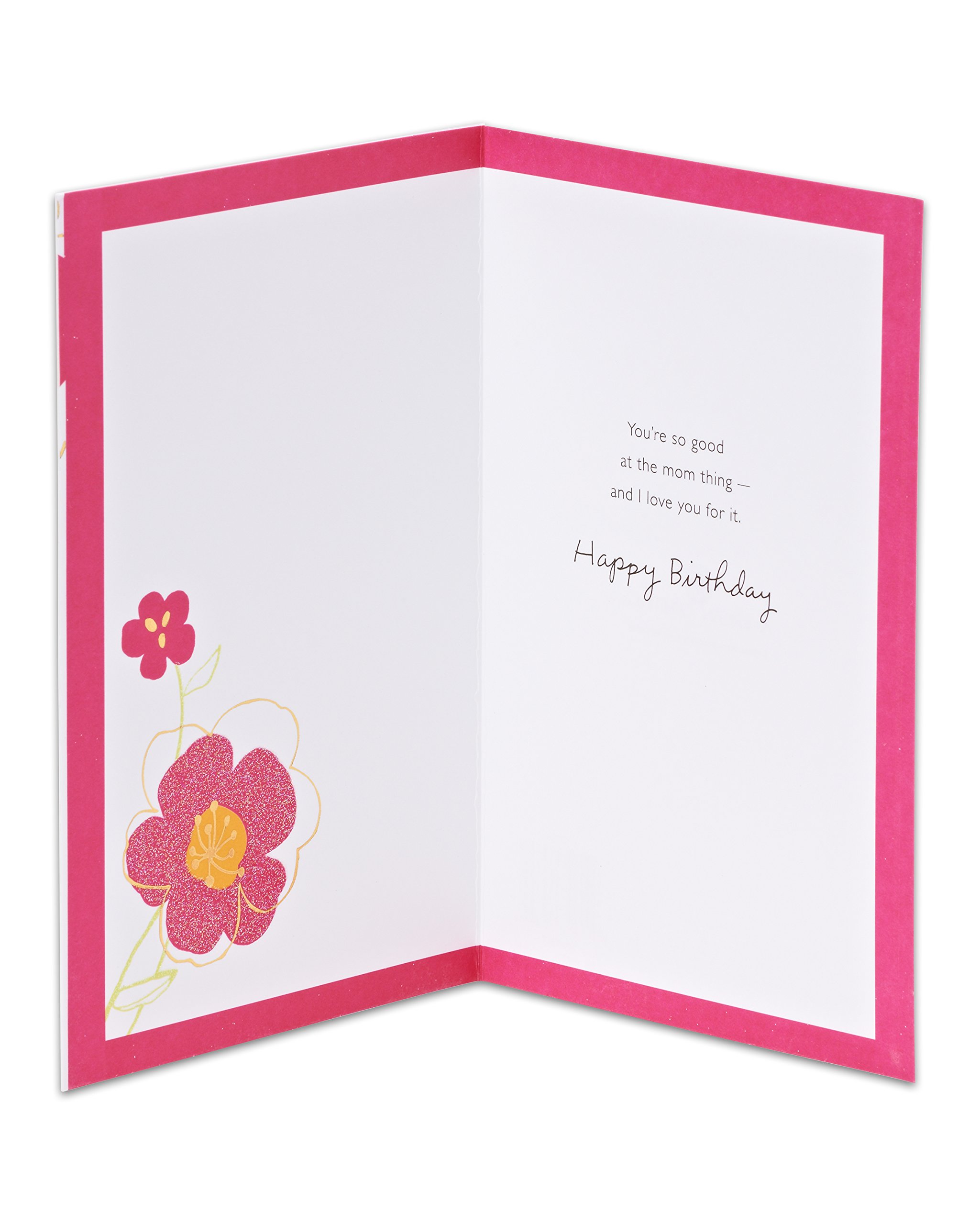 American Greetings Birthday Card for Mom (Floral, You’re Amazing) - Image 2