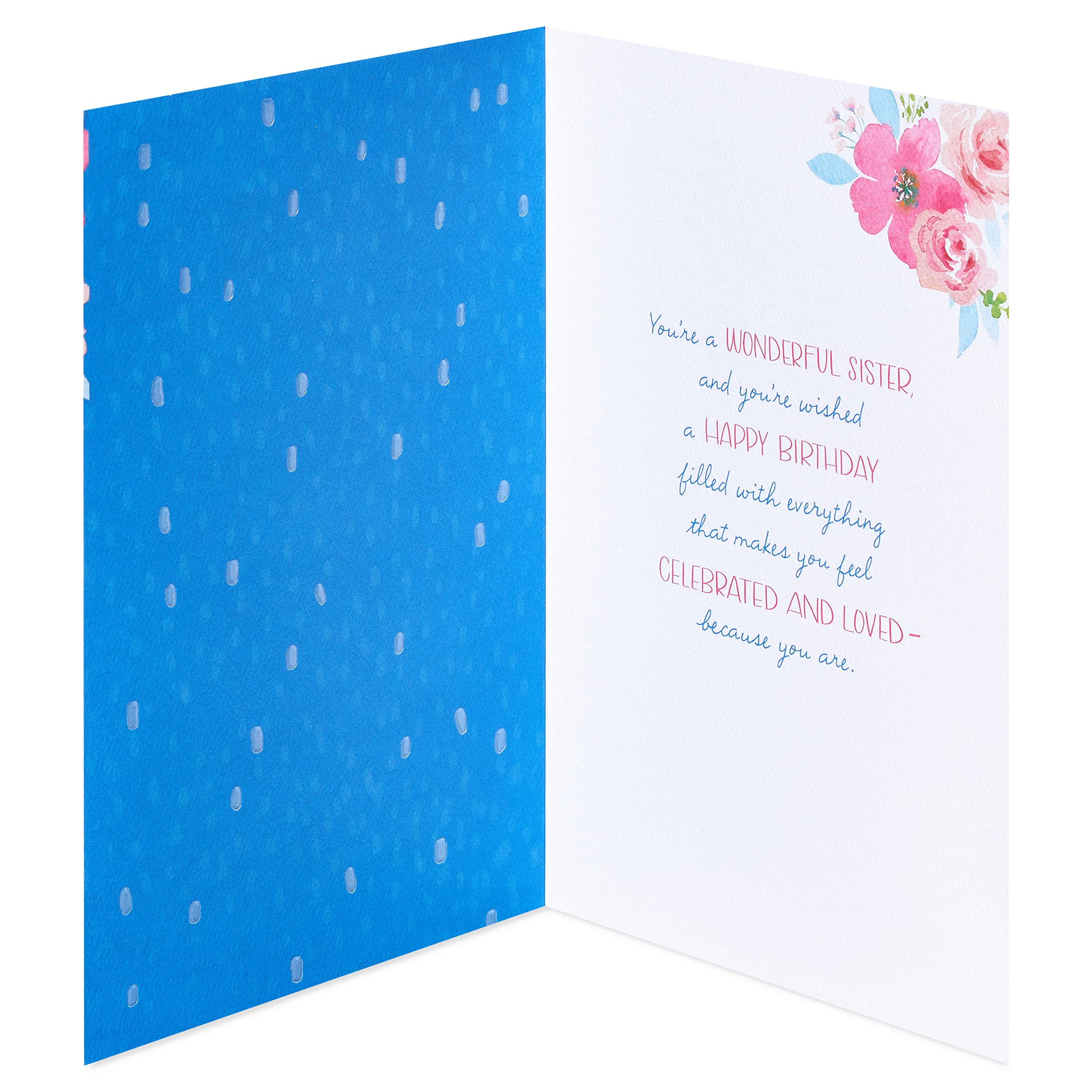 American Greetings Birthday Card for Sister (Celebrated and Loved) - Image 2