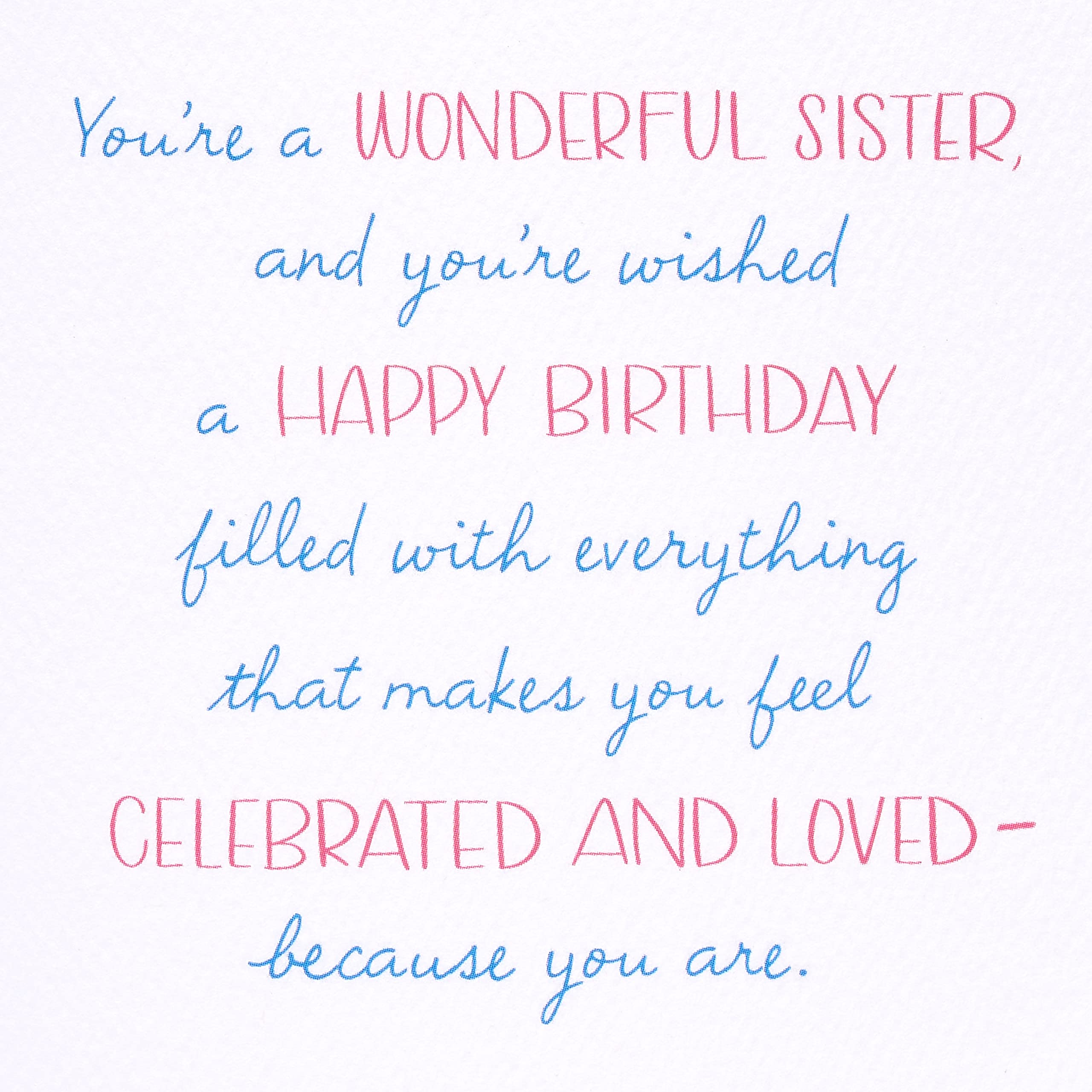 American Greetings Birthday Card for Sister (Celebrated and Loved) - Image 3