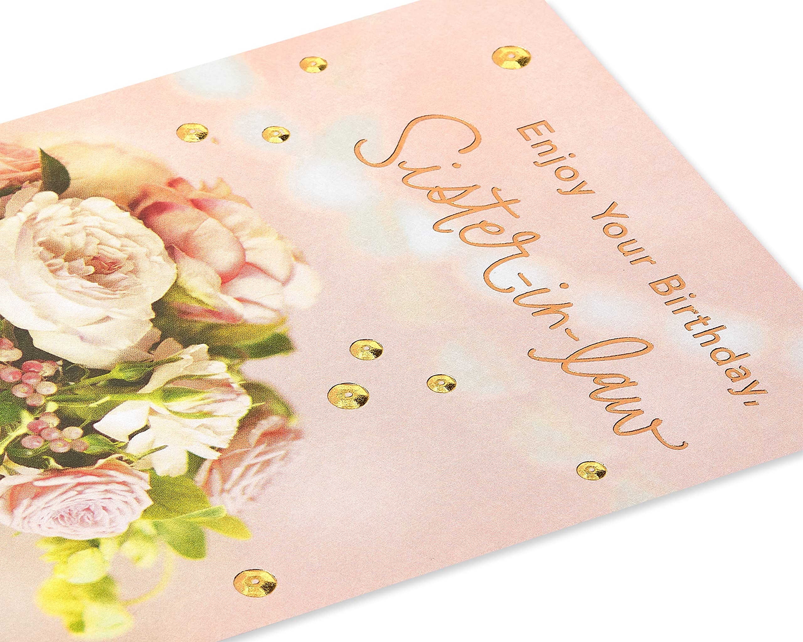 American Greetings Birthday Card for Sister-In-Law (Flower Arrangement) - Image 5