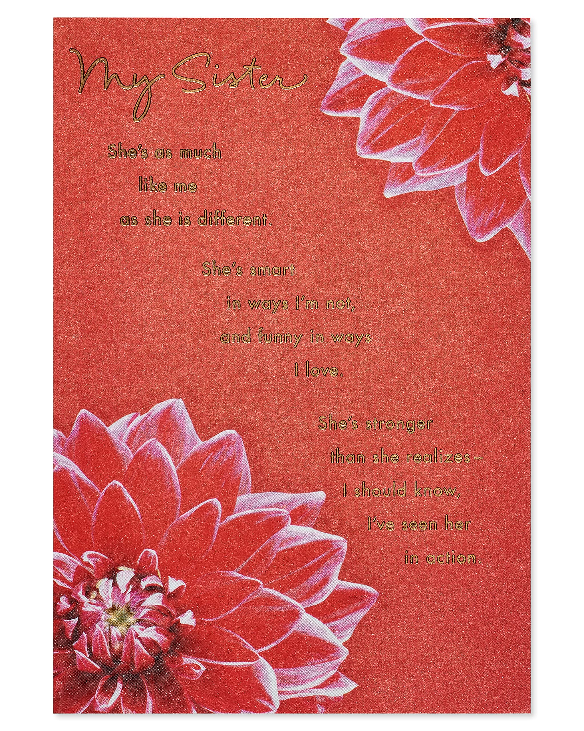 American Greetings Birthday Card for Sister (My Amazing Sister) - Image 4
