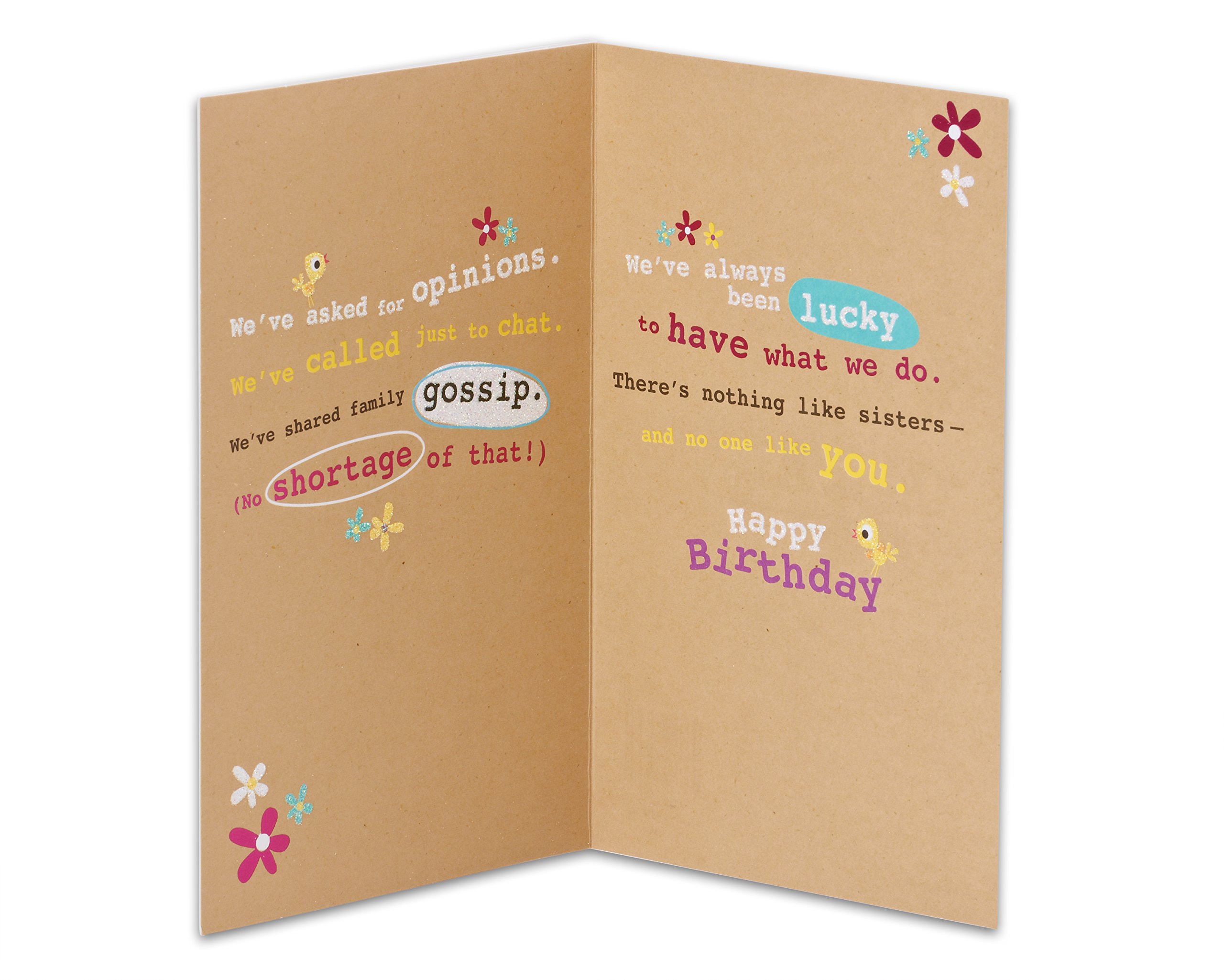 American Greetings Birthday Card for Sister (We're Sisters) - Image 2