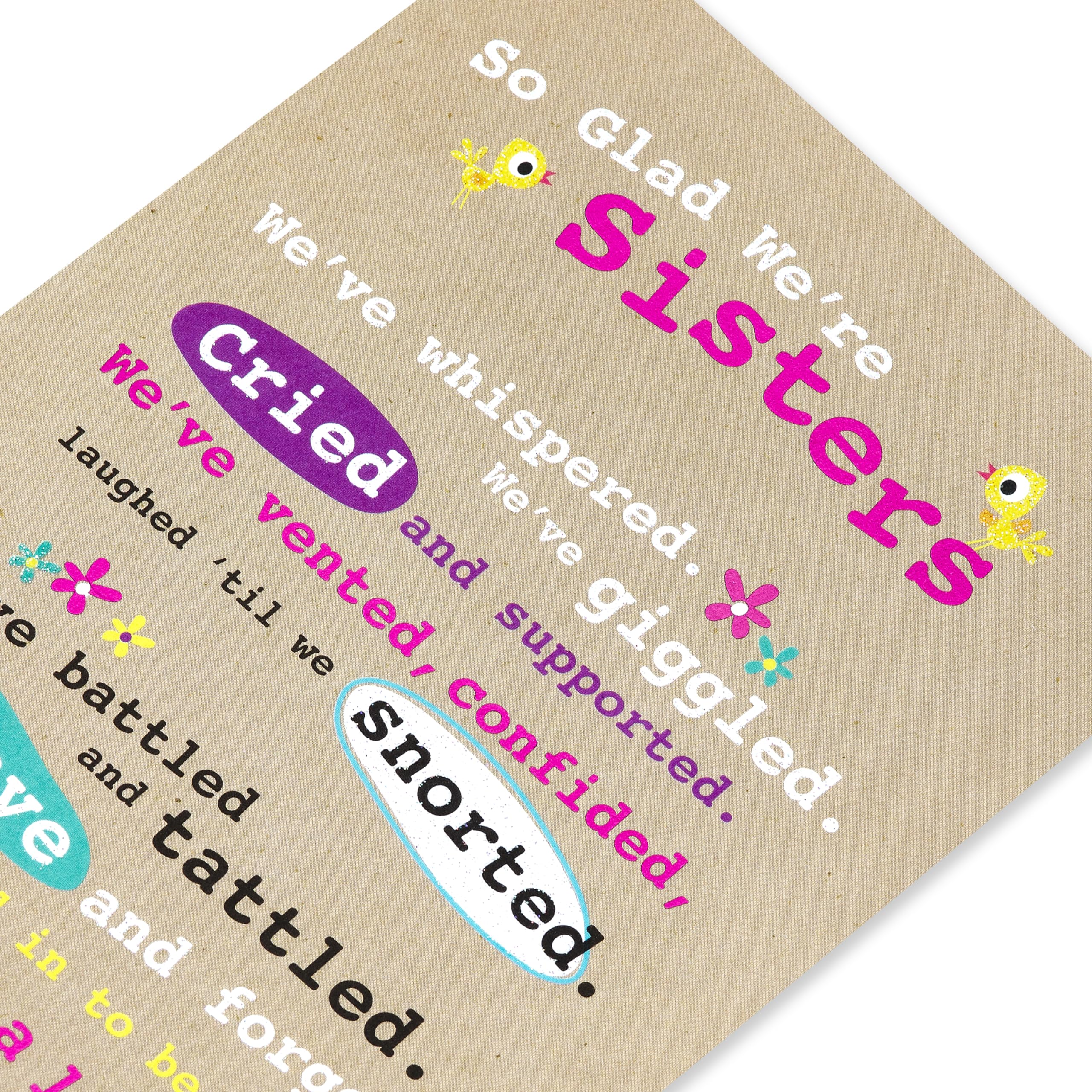 American Greetings Birthday Card for Sister (We're Sisters) - Image 5