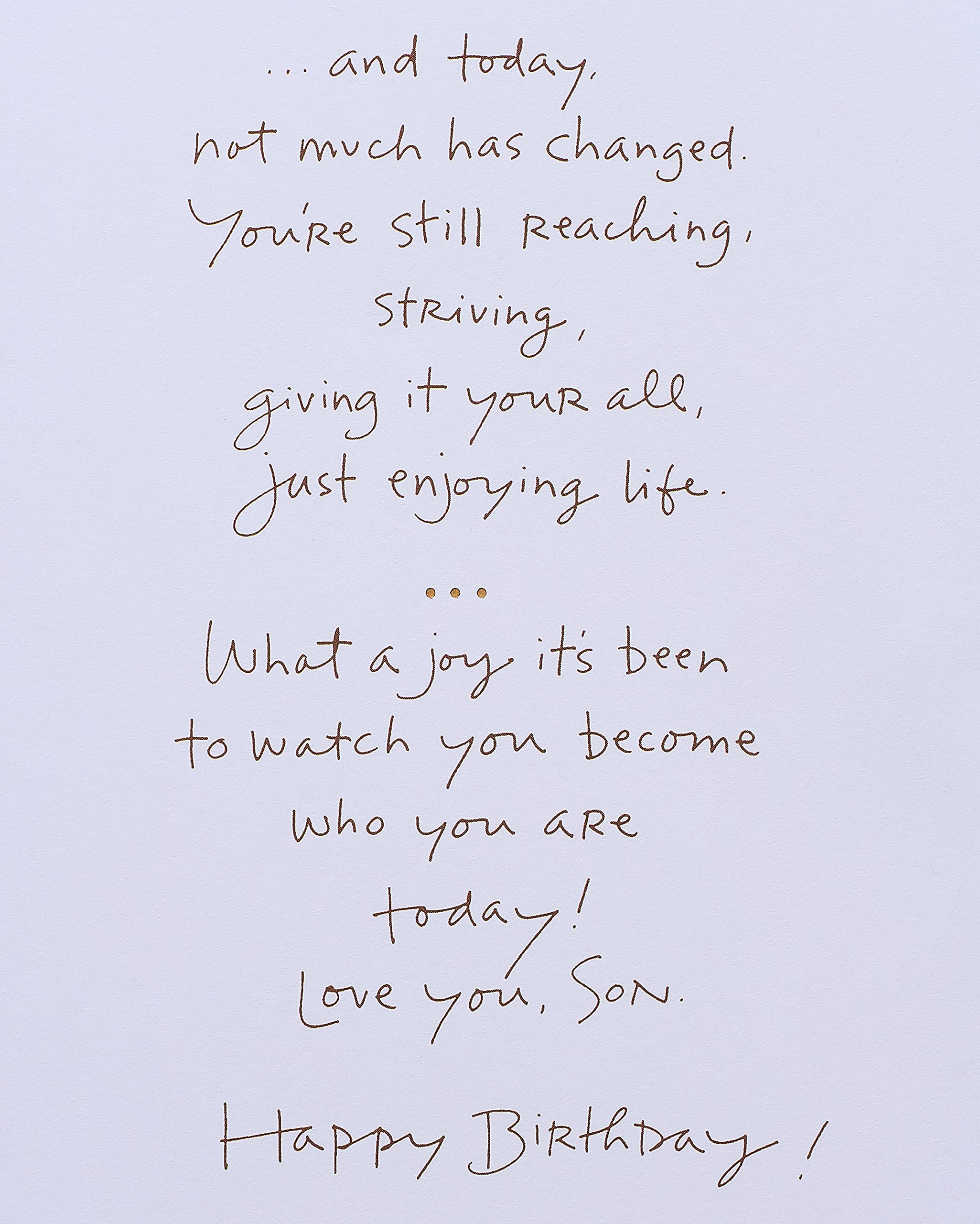 American Greetings Birthday Card for Son (Not Much Has Changed) - Image 3