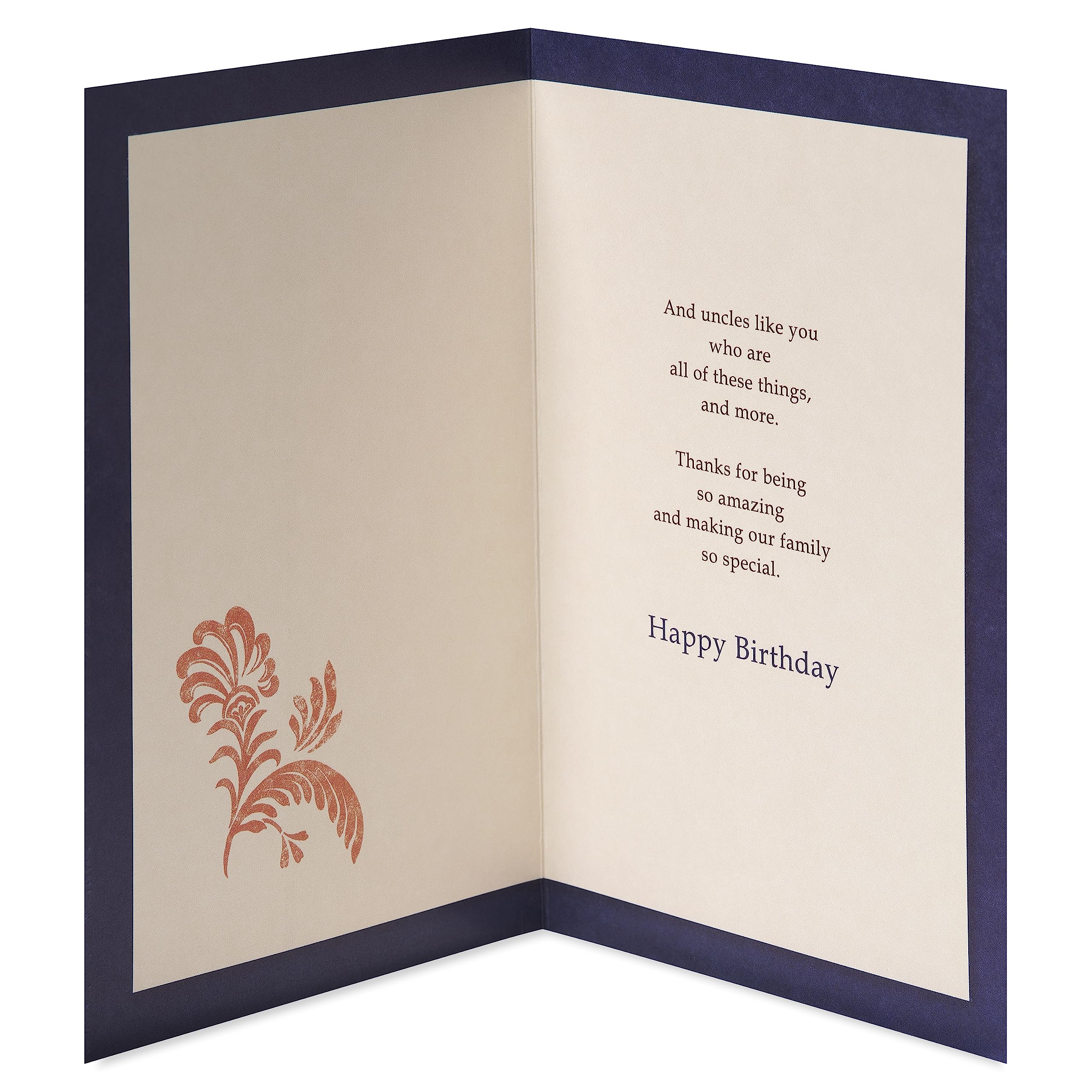 American Greetings Birthday Card for Uncle (Making Our Family So Special) - Image 2