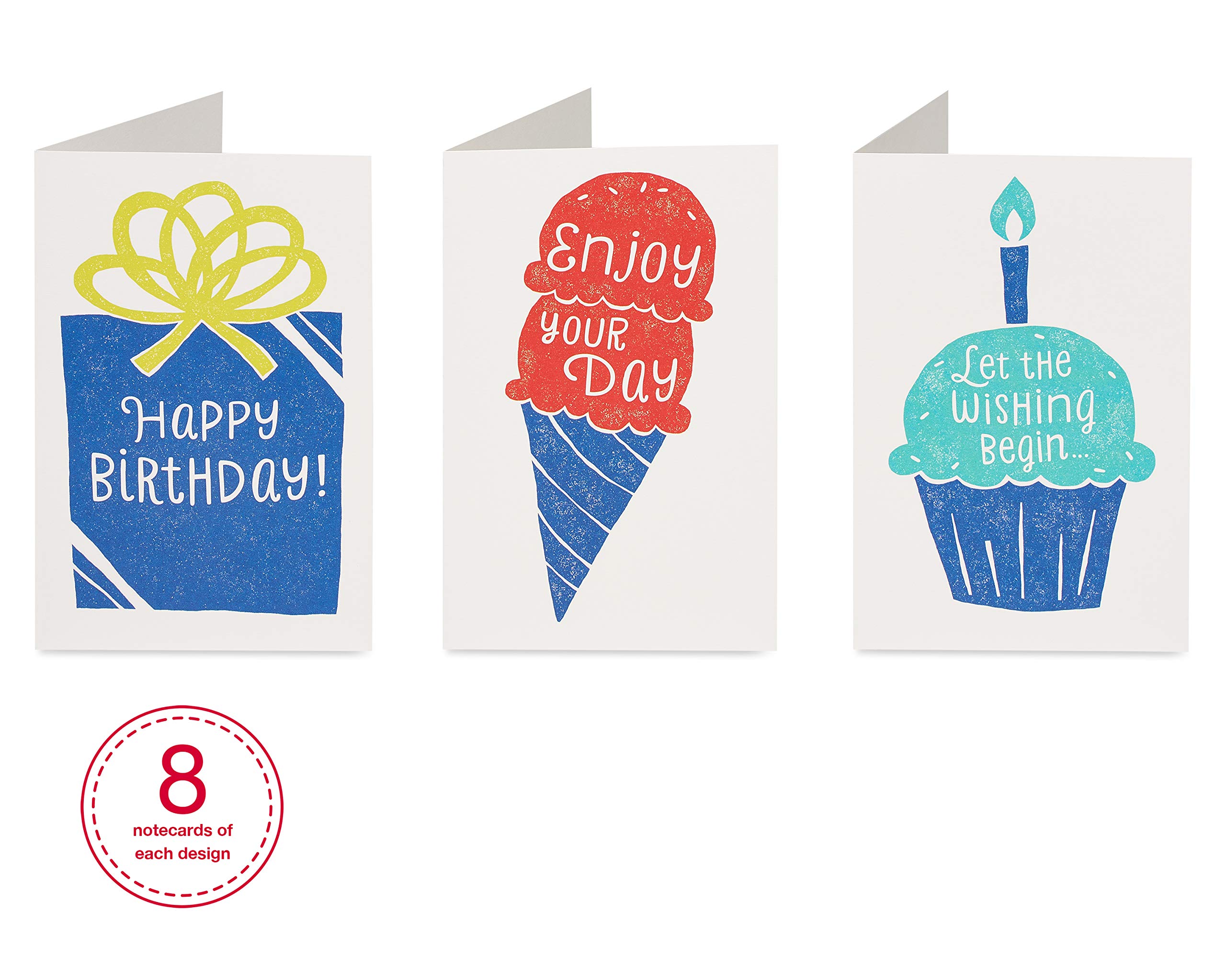 American Greetings Birthday Cards Assortment, Ink-Stamped Artwork (48-Count) - Image 4