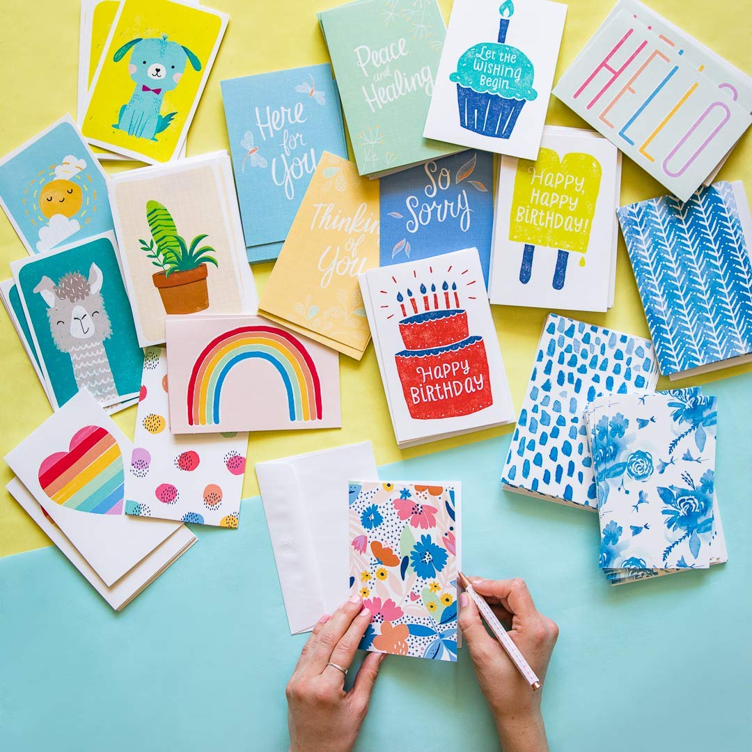 American Greetings Blank Cards, Blue Designs (48-Count) - Image 6