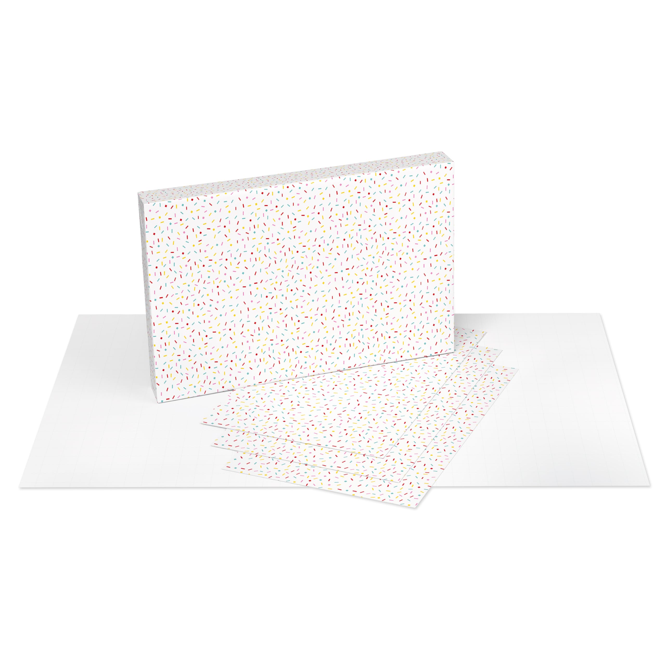 American Greetings Birthday Wrapping Paper Sheets with Gridlines, Party Hats (16 Sheets, 30 in. x 20 in.) - Image 5