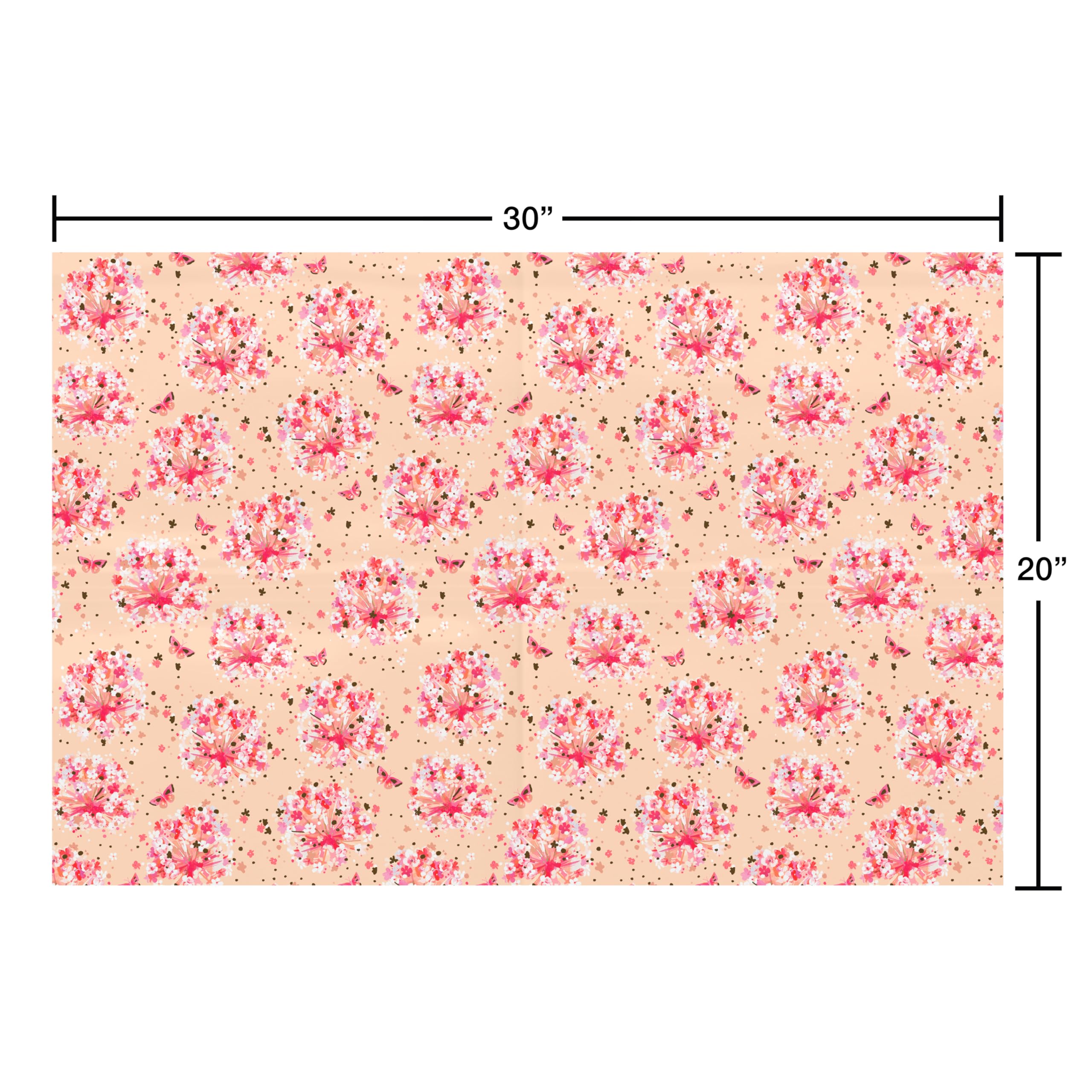 American Greetings Birthday Wrapping Paper Sheets with Gridlines, Feminine (16 Sheets, 30 in. x 20 in.) - Image 6
