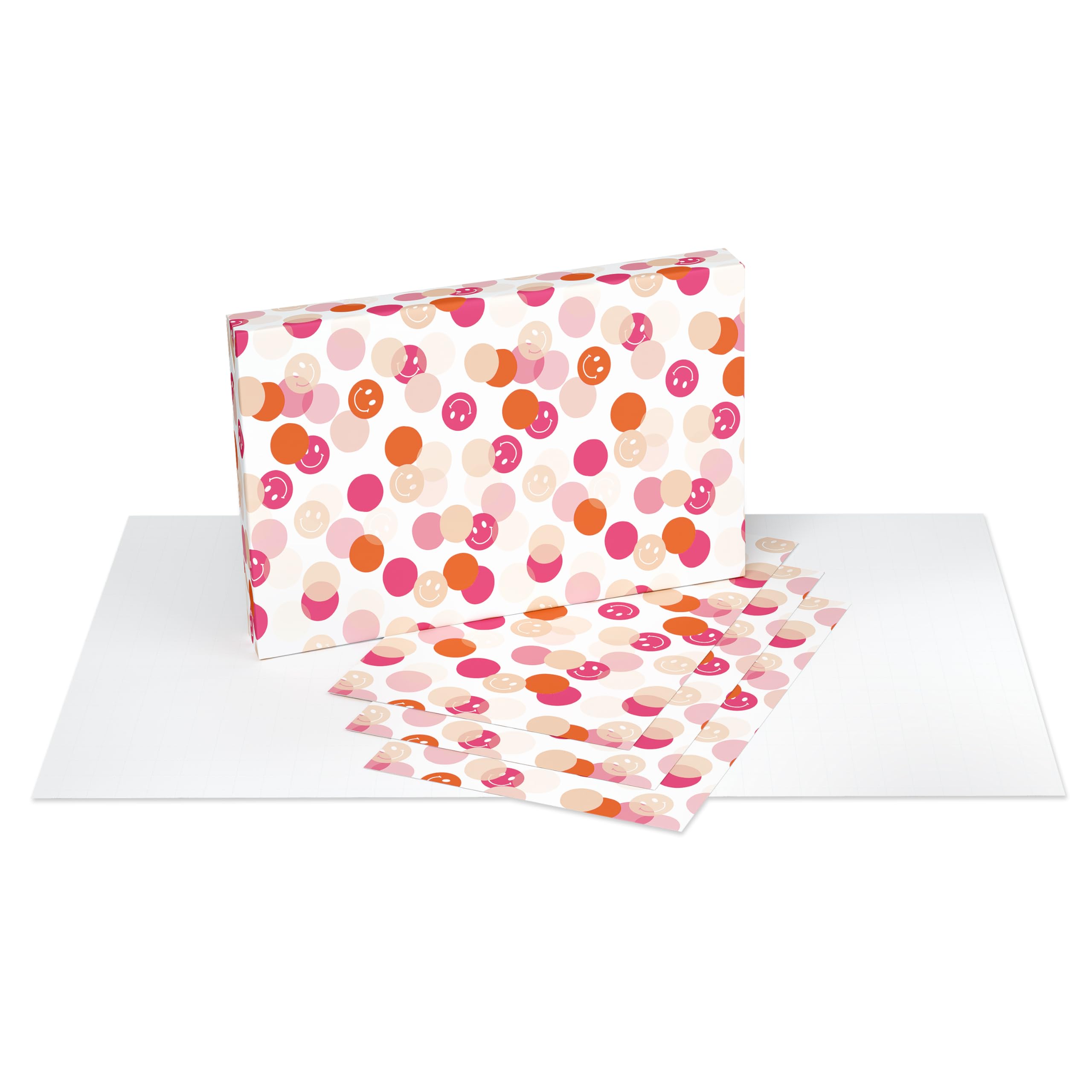 American Greetings Birthday Wrapping Paper Sheets with Gridlines, Pink Patterns (16 Sheets, 30 in. x 20 in.) - Image 3