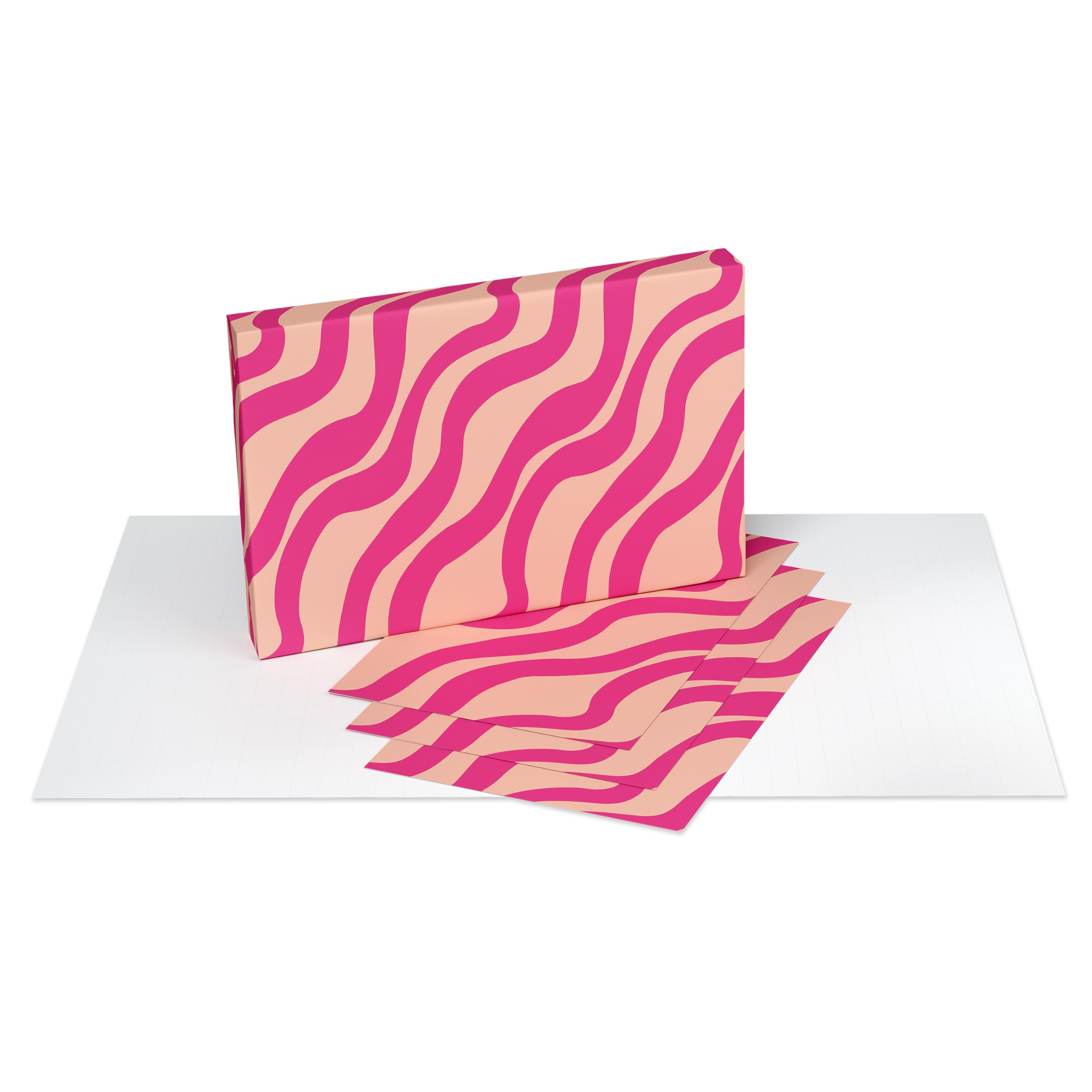 American Greetings Birthday Wrapping Paper Sheets with Gridlines, Pink Patterns (16 Sheets, 30 in. x 20 in.) - Image 4