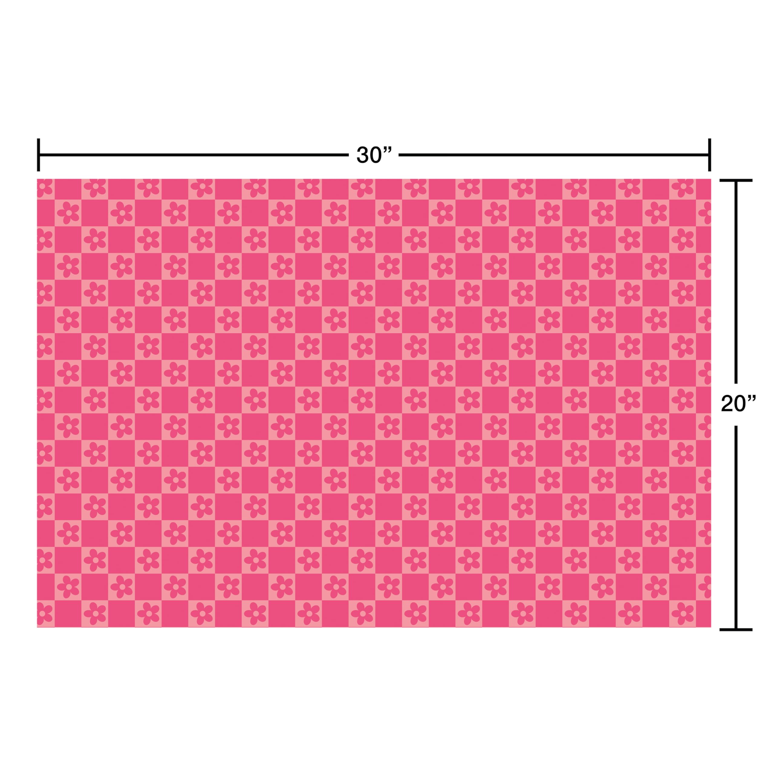 American Greetings Birthday Wrapping Paper Sheets with Gridlines, Pink Patterns (16 Sheets, 30 in. x 20 in.) - Image 6