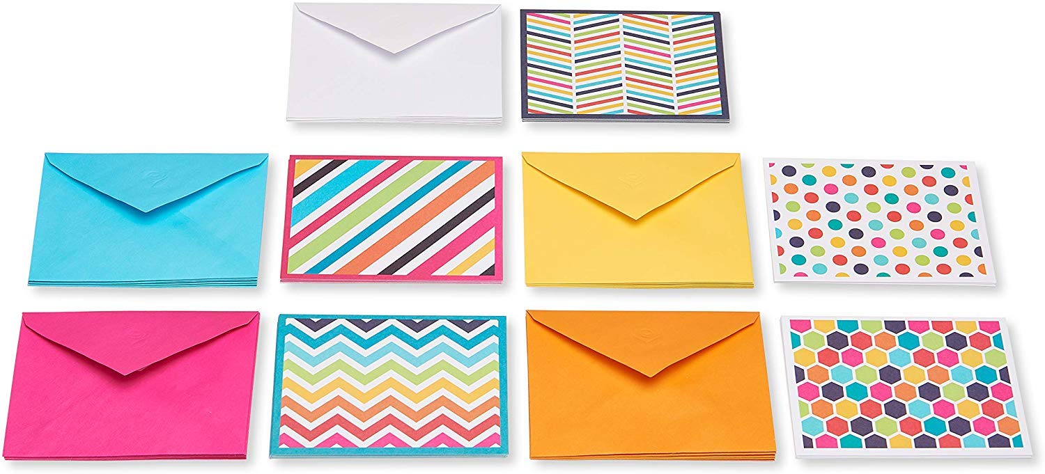 American Greetings Blank Cards Assortment with Envelopes, Bright Patterns (30-Count) - Image 2