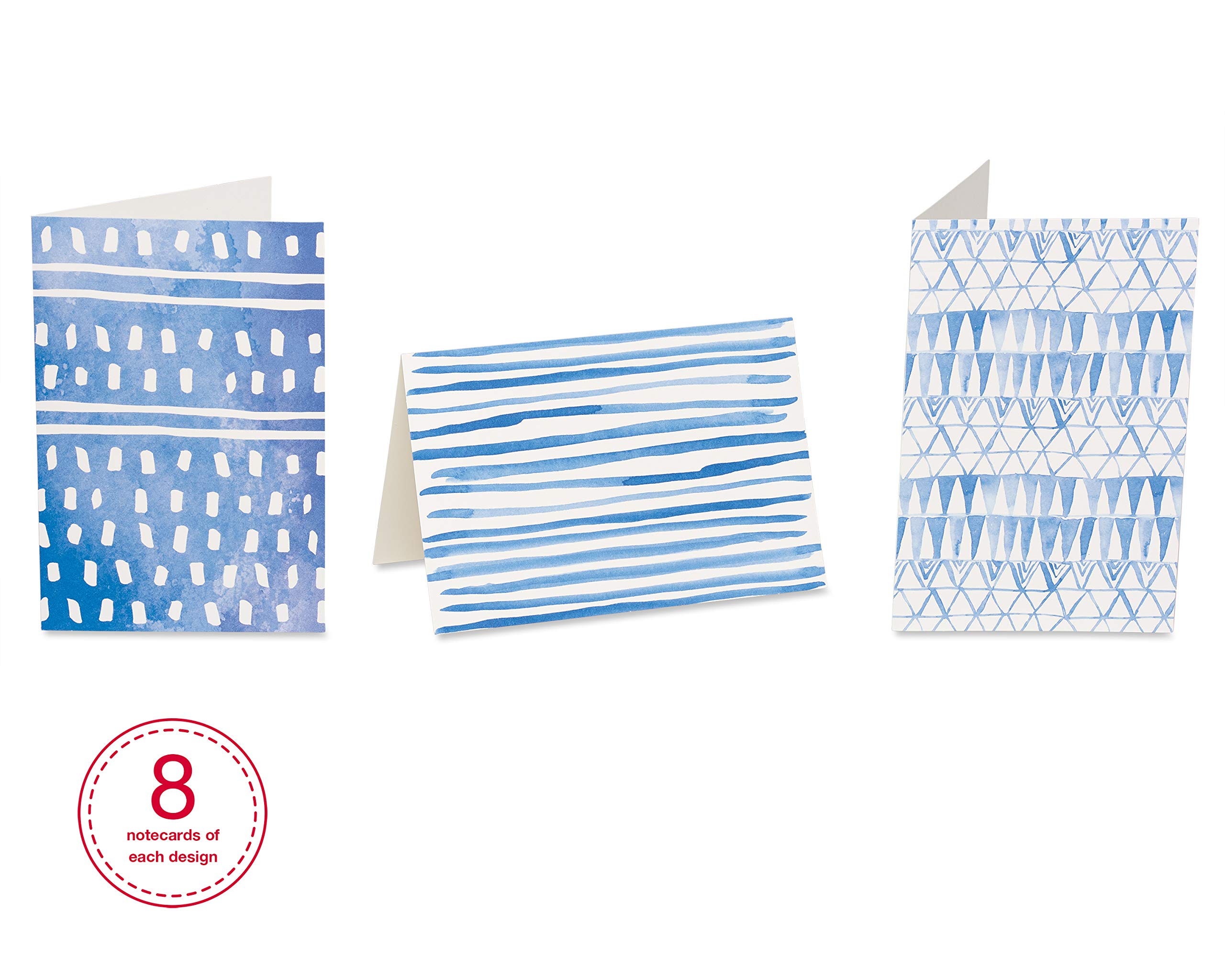 American Greetings Blank Cards, Blue Designs (48-Count) - Image 4