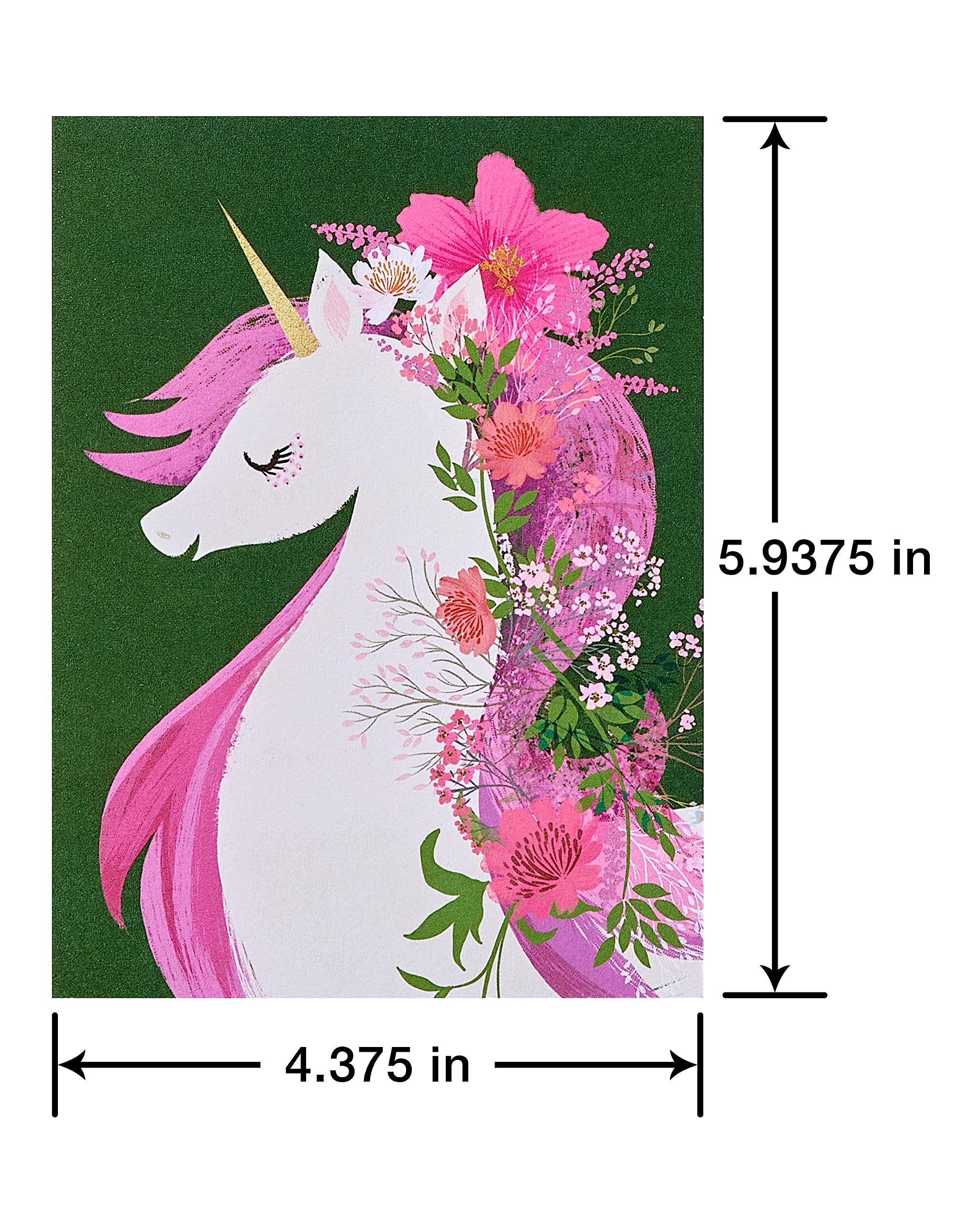 American Greetings Blank Cards with Envelopes for All Occasions, Unicorn, Floral, and Mermaids (48-Count) - Image 2