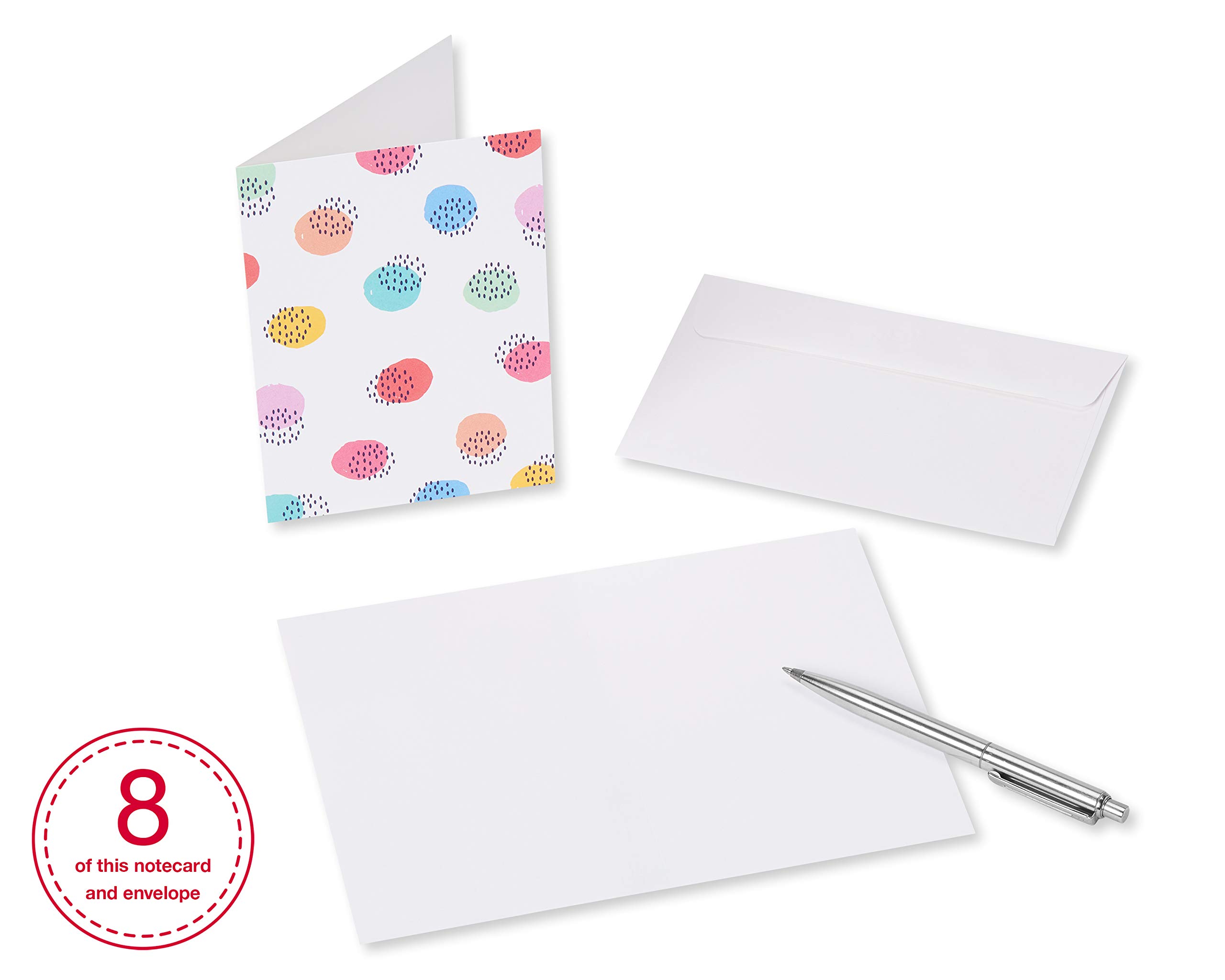 American Greetings Blank Cards with White Envelopes for All Occasions, Rainbow Designs (48-Count) - Image 4