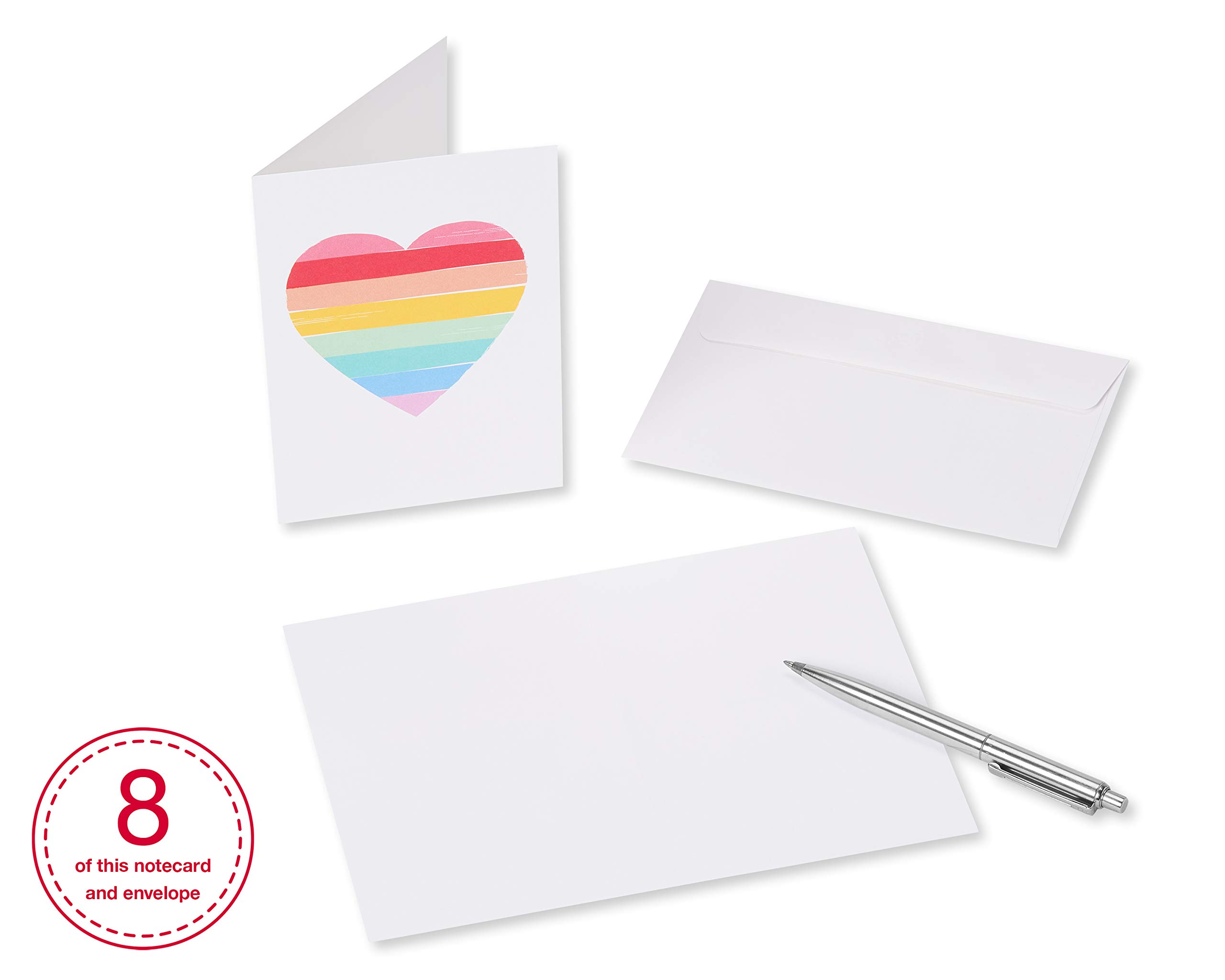 American Greetings Blank Cards with White Envelopes for All Occasions, Rainbow Designs (48-Count) - Image 5