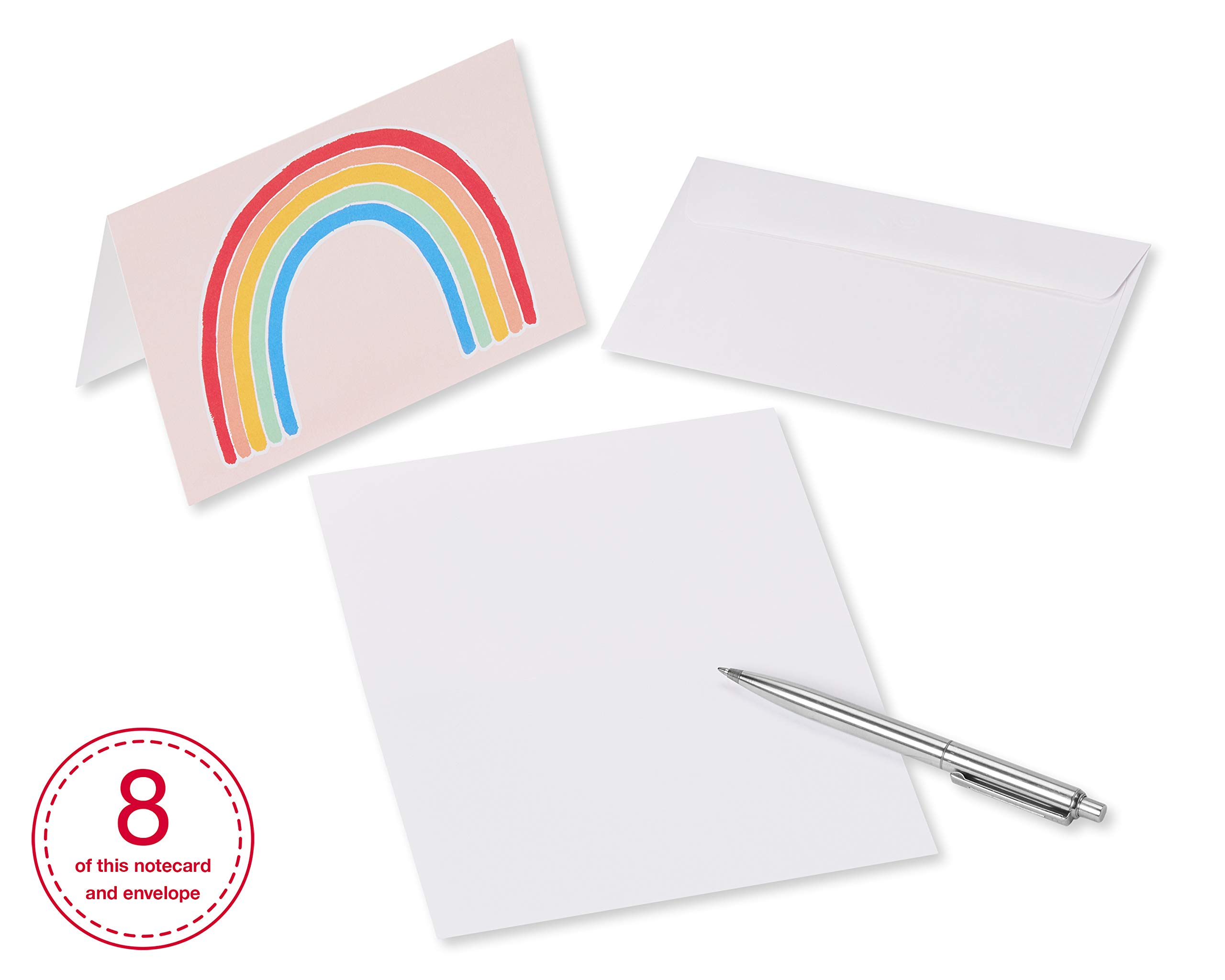 American Greetings Blank Cards with White Envelopes for All Occasions, Rainbow Designs (48-Count) - Image 6